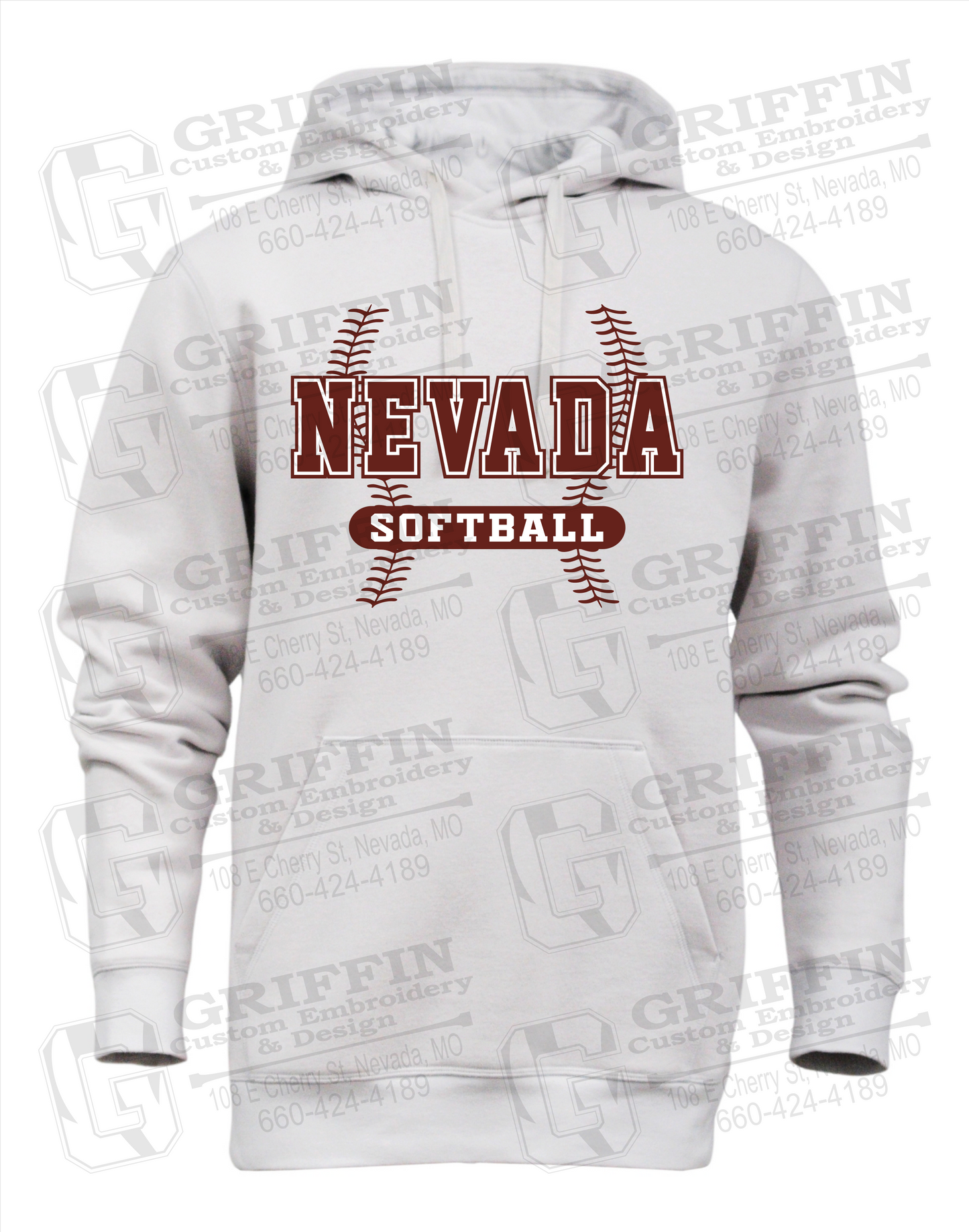 Heavyweight Fleece Hoodie - Softball - Nevada Tigers 24-E