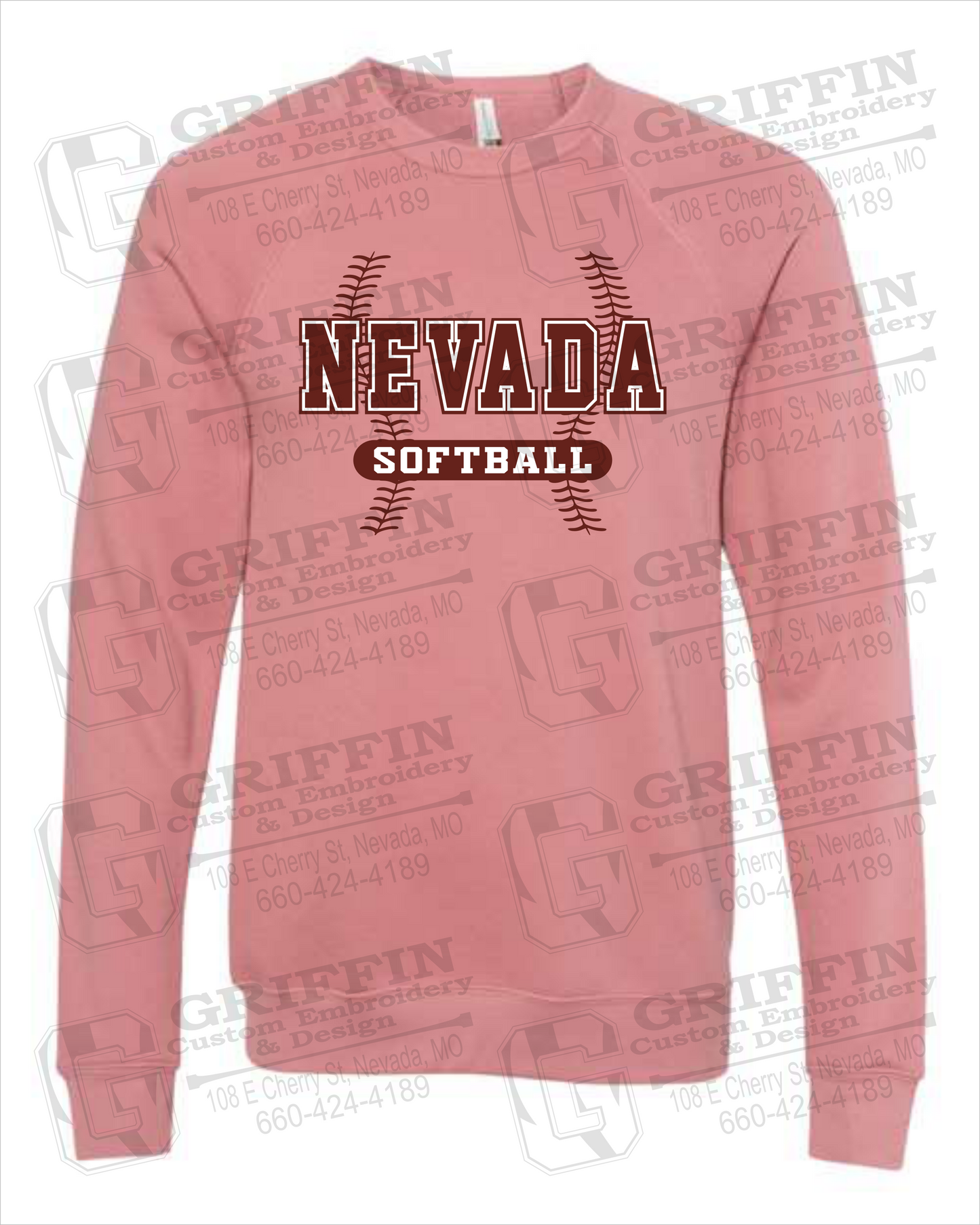 Sponge Fleece Sweatshirt - Softball - Nevada Tigers 24-E