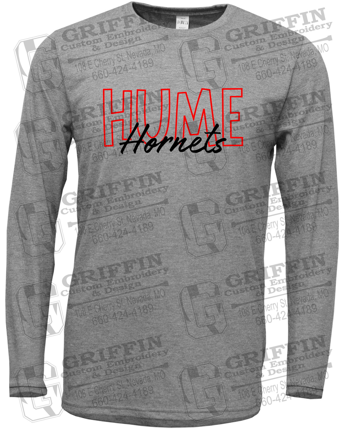 Soft-Tek Long Sleeve T-Shirt - Hume Hornets 24-E