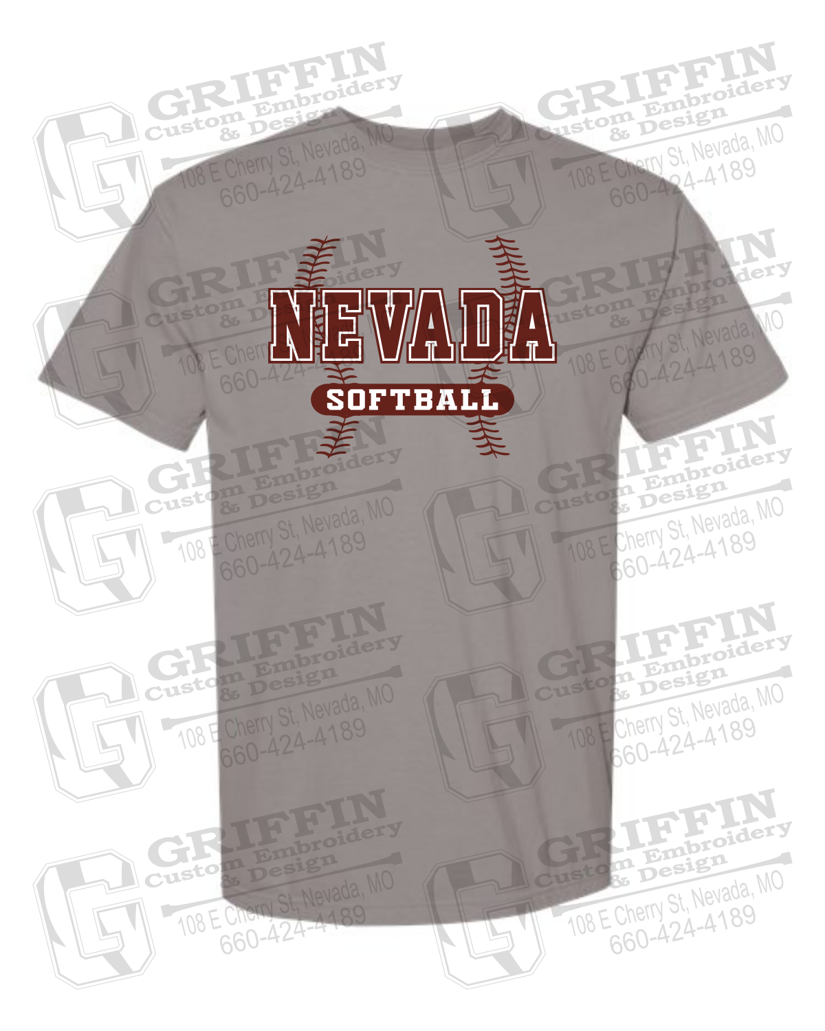Comfort Colors Short Sleeve T-Shirt - Softball - Nevada Tigers 24-E