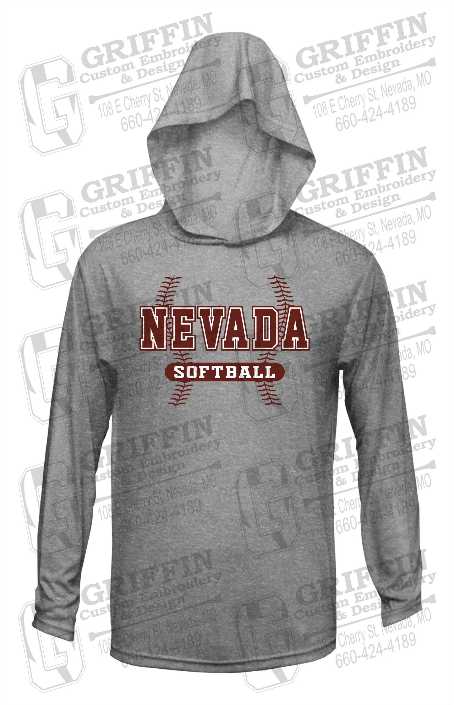 Dry-Fit T-Shirt Hoodie - Softball - Nevada Tigers 24-E