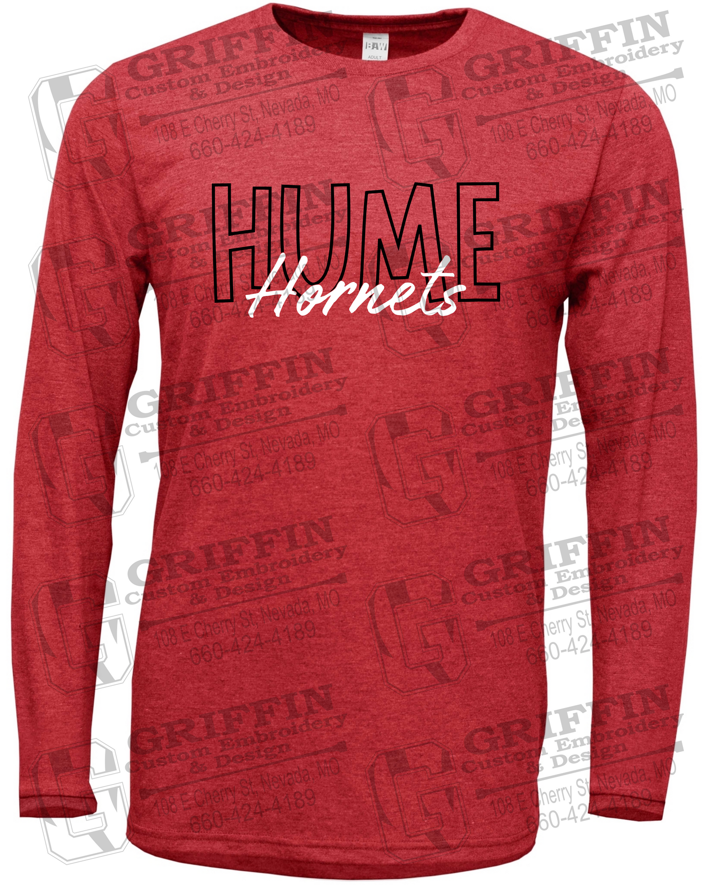 Soft-Tek Long Sleeve T-Shirt - Hume Hornets 24-E