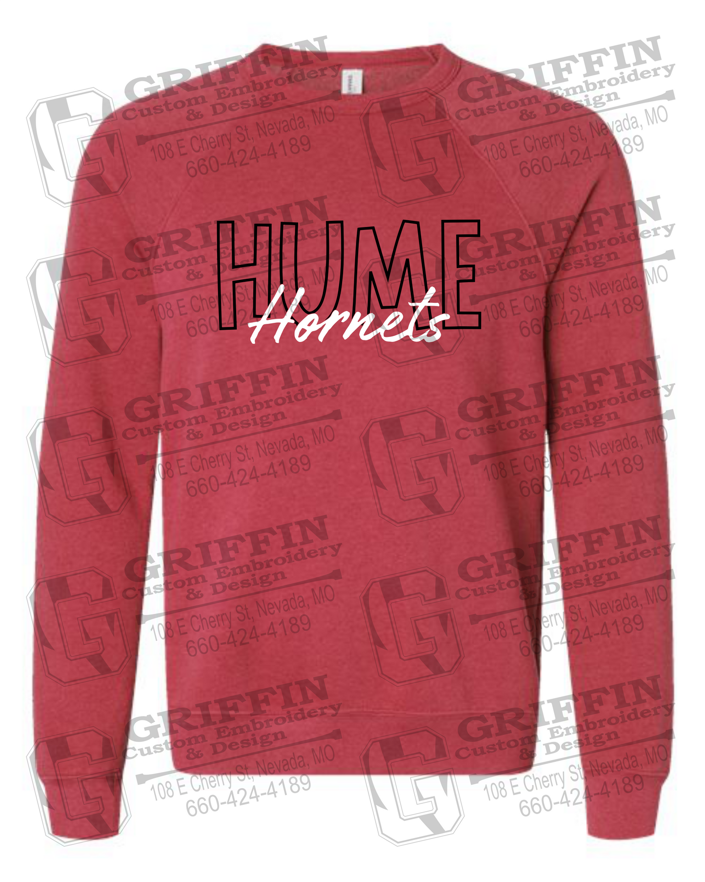 Sponge Fleece Sweatshirt - Hume Hornets 24-E