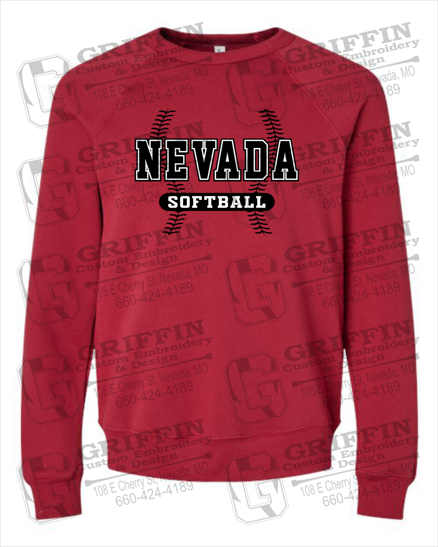 Sponge Fleece Sweatshirt - Softball - Nevada Tigers 24-E