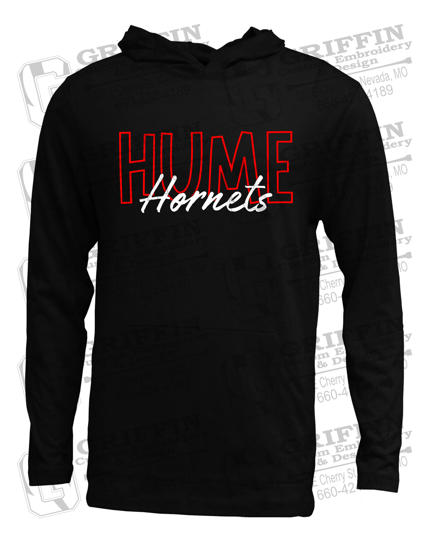 Soft-Tek T-Shirt Hoodie - Hume Hornets 24-E