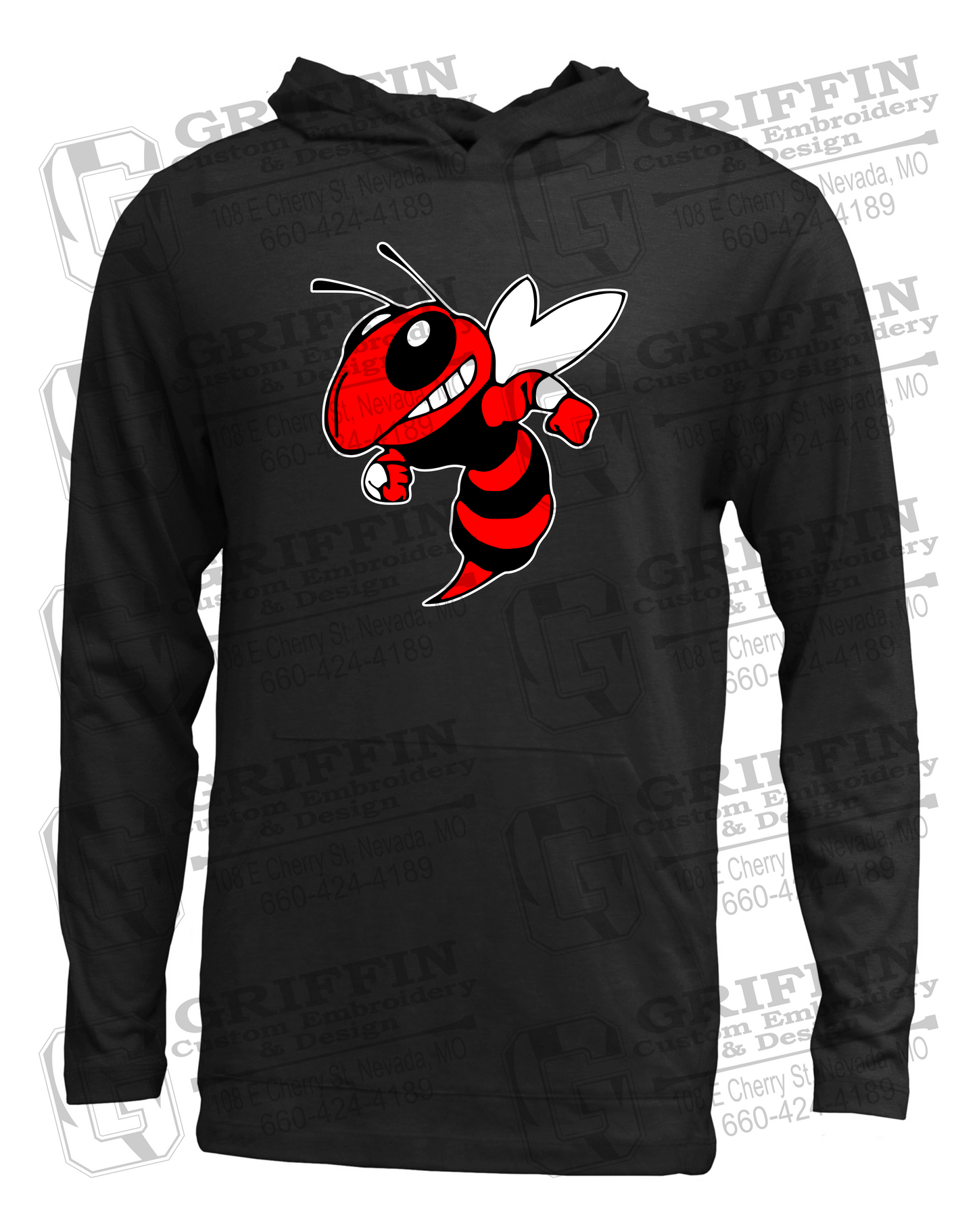 Soft-Tek T-Shirt Hoodie - Hume Hornets 24-F