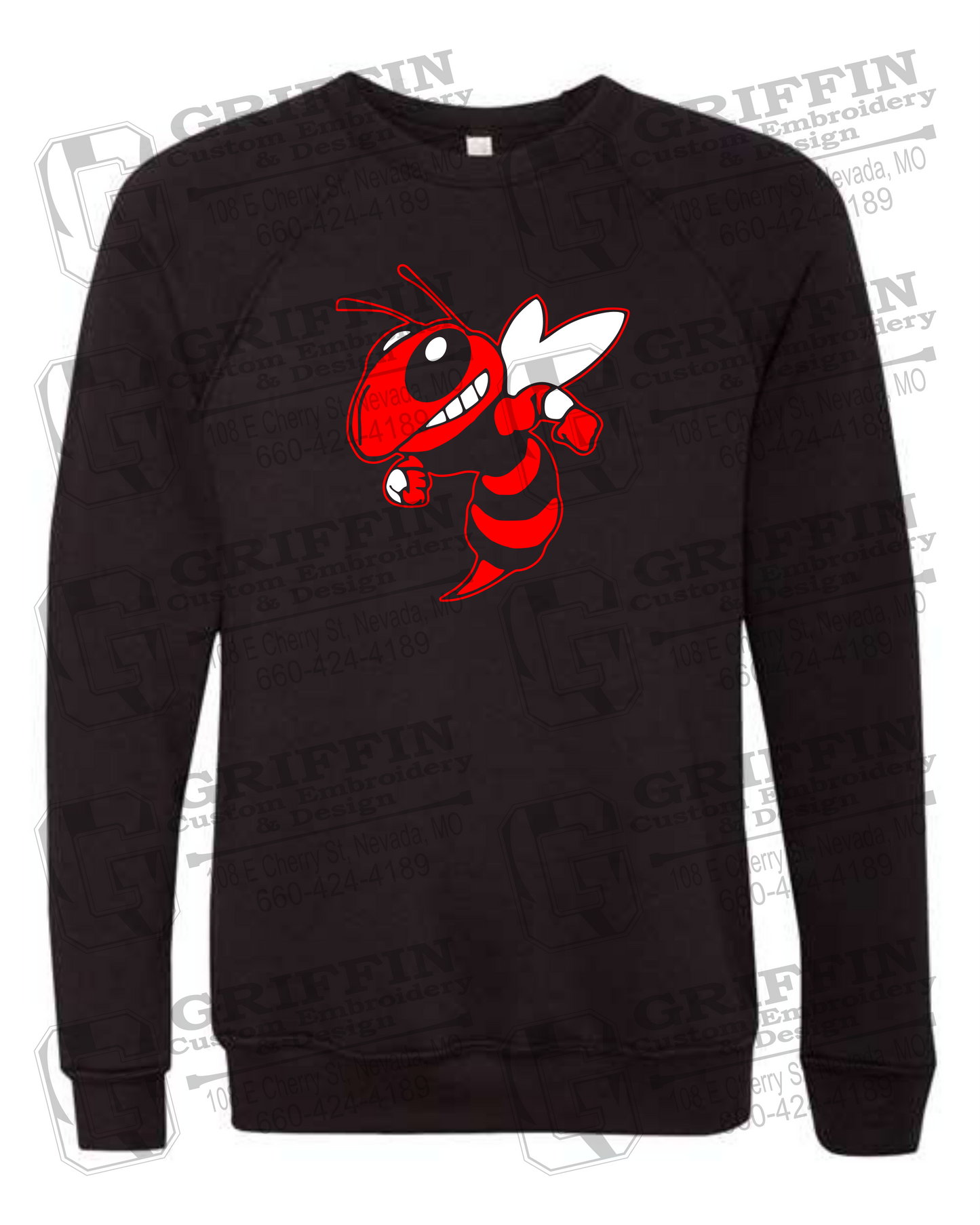 Sponge Fleece Sweatshirt - Hume Hornets 24-F