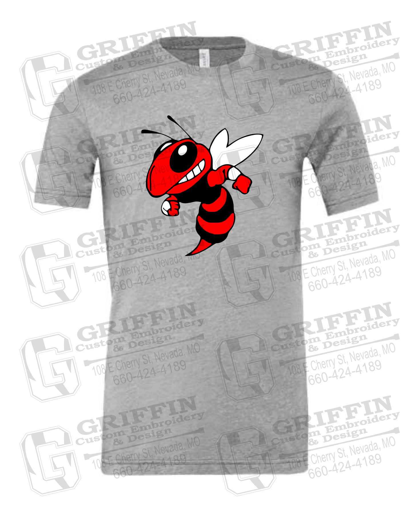 Cotton Short Sleeve T-Shirt - Hume Hornets 24-F