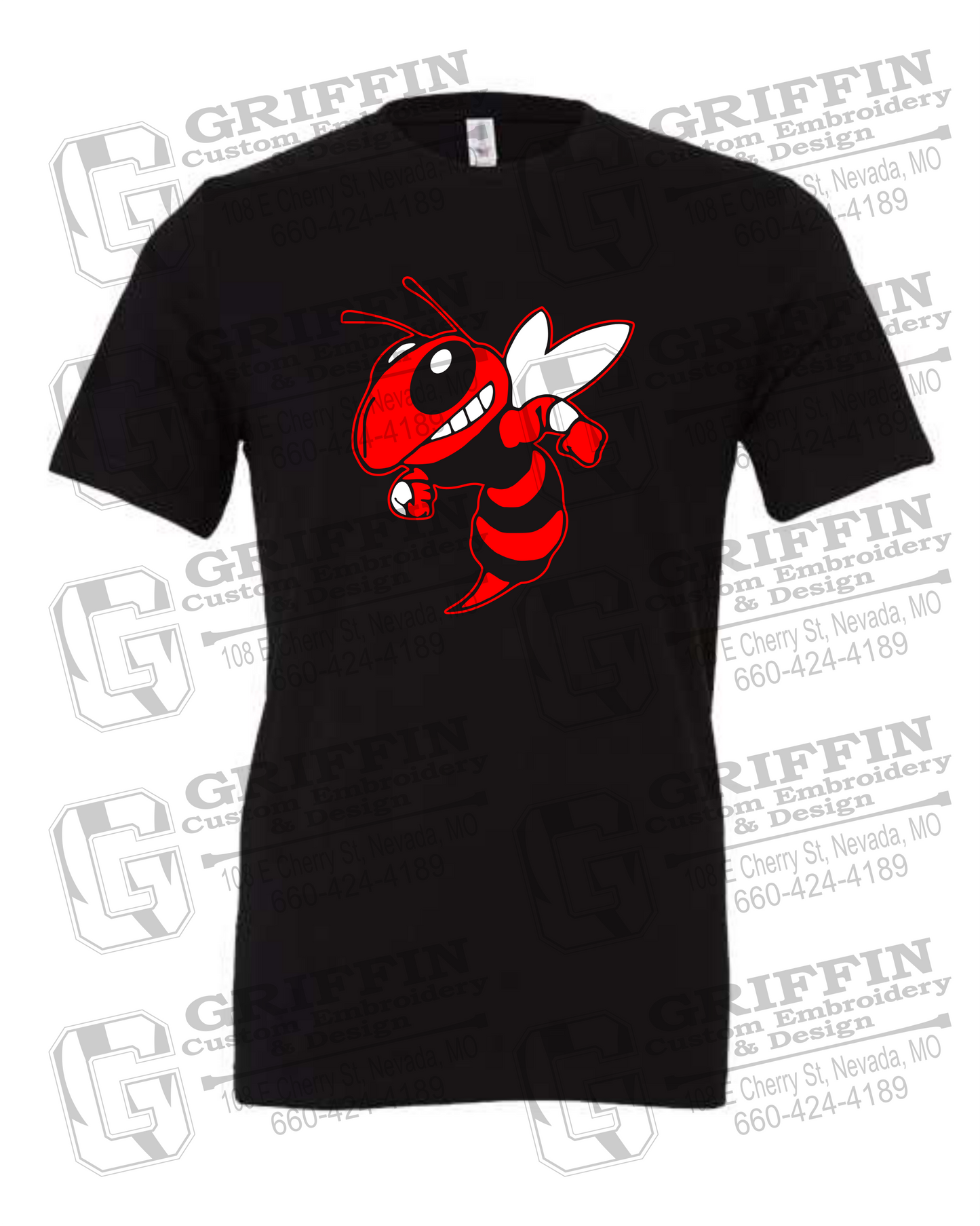 Cotton Short Sleeve T-Shirt - Hume Hornets 24-F