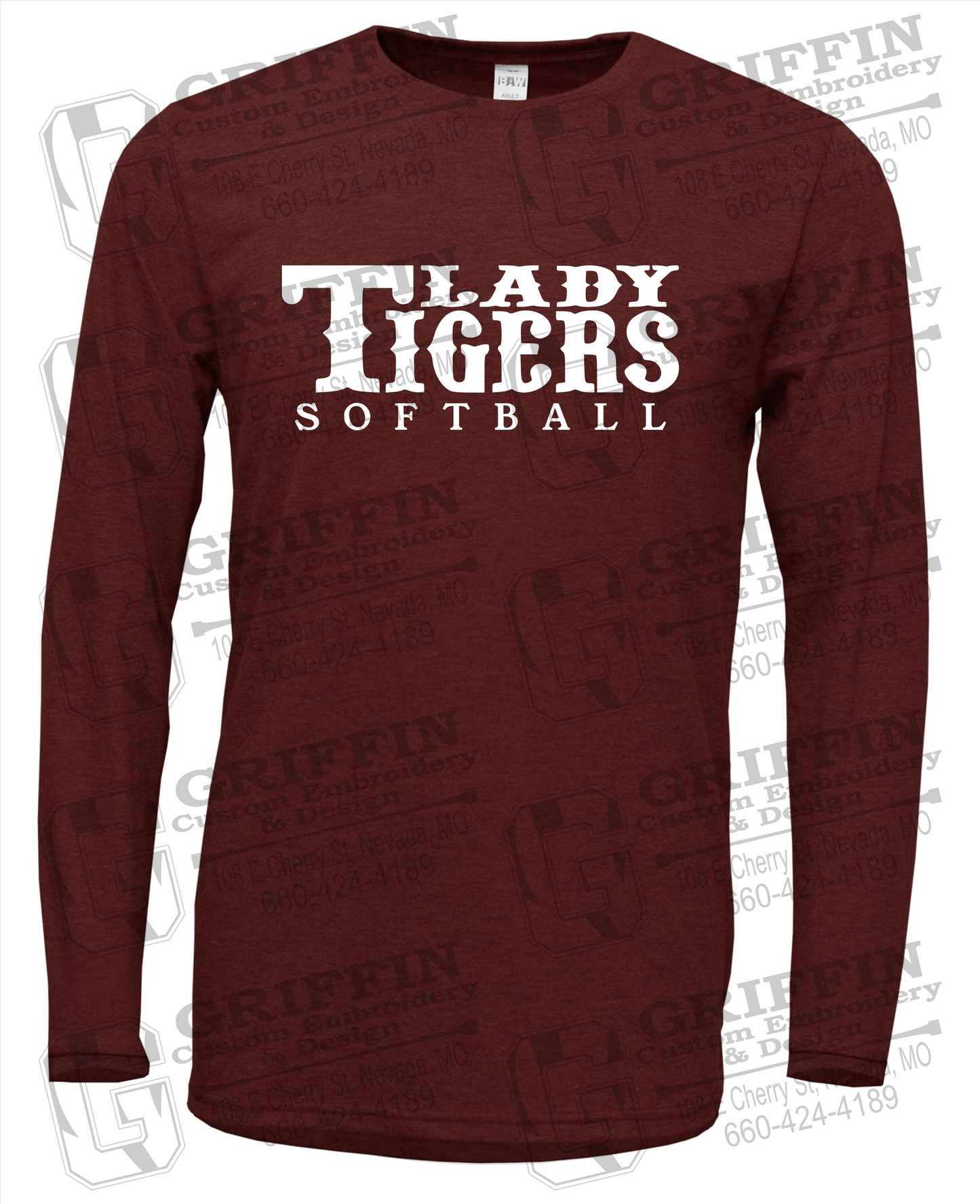 Nevada Tigers 24-F Long Sleeve T-Shirt - Softball