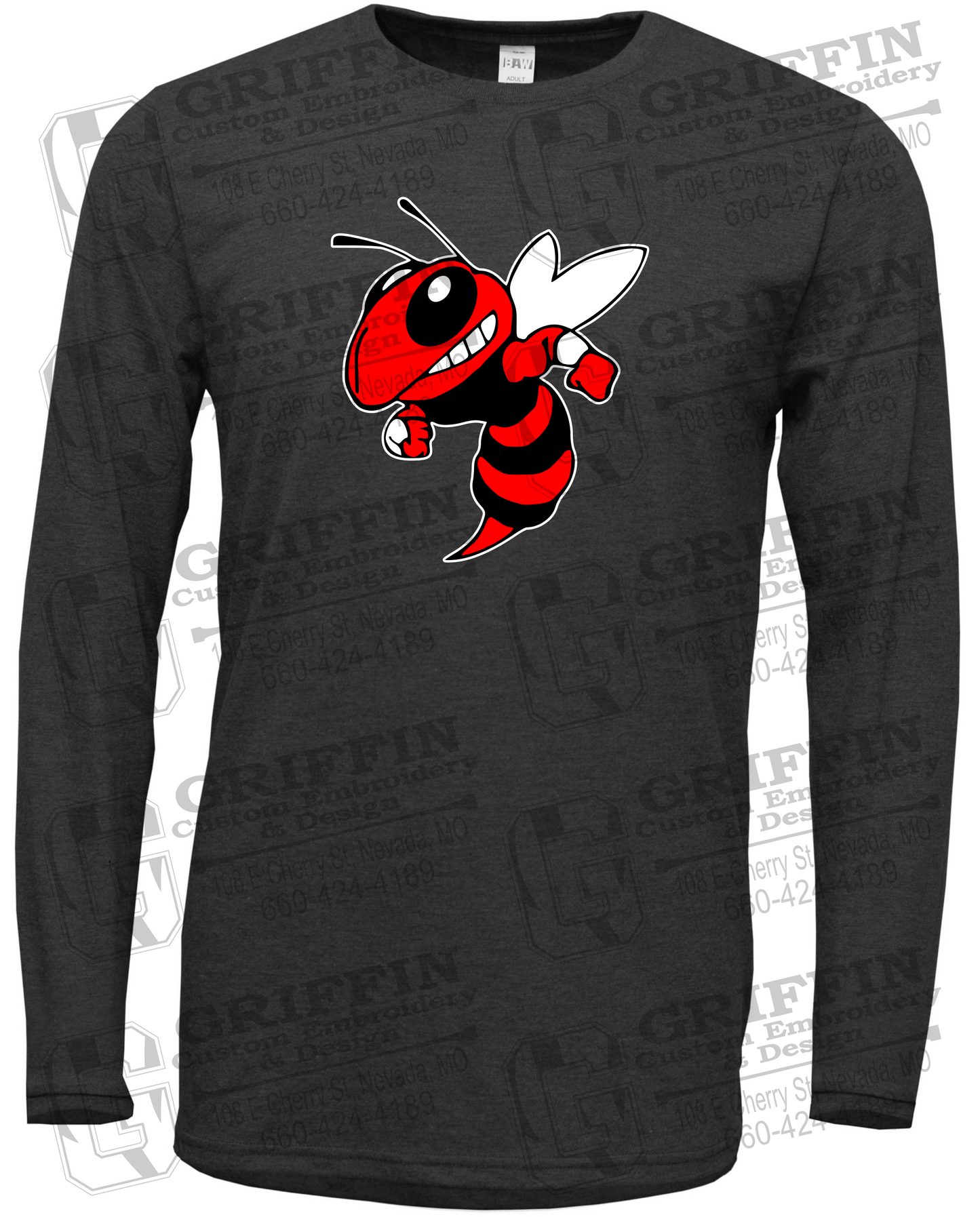 Soft-Tek Long Sleeve T-Shirt - Hume Hornets 24-F