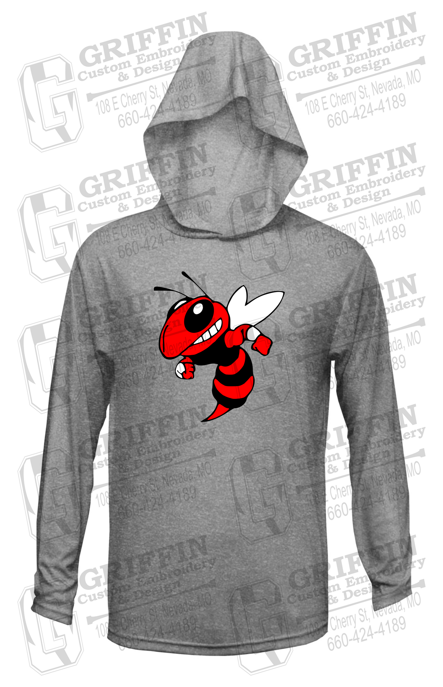 Dry-Fit T-Shirt Hoodie - Hume Hornets 24-F