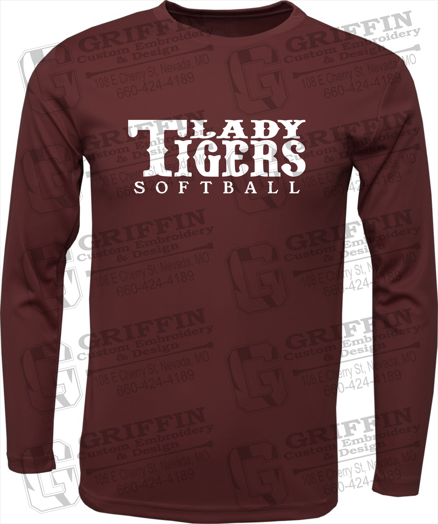 Dry-Fit Long Sleeve T-Shirt - Softball - Nevada Tigers 24-F