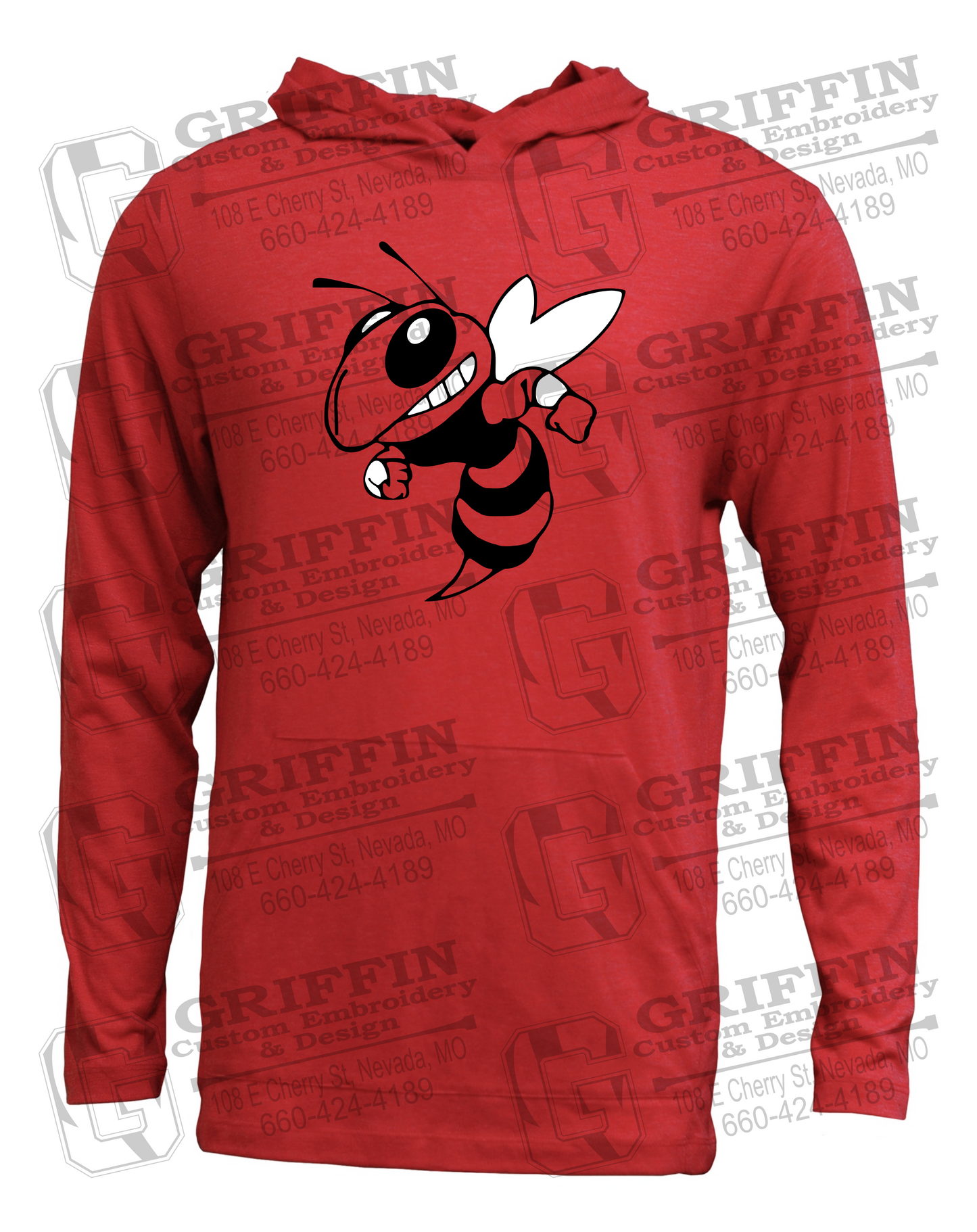 Soft-Tek T-Shirt Hoodie - Hume Hornets 24-F