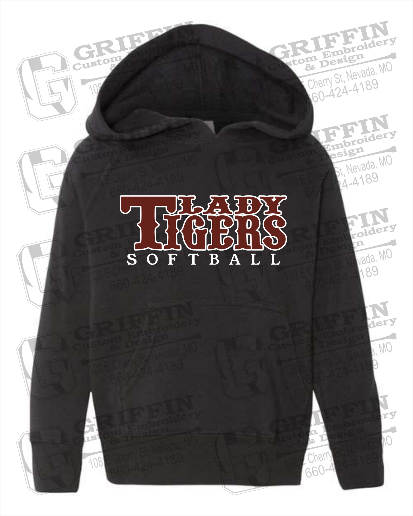 Toddler Hoodie - Softball - Nevada Tigers 24-F