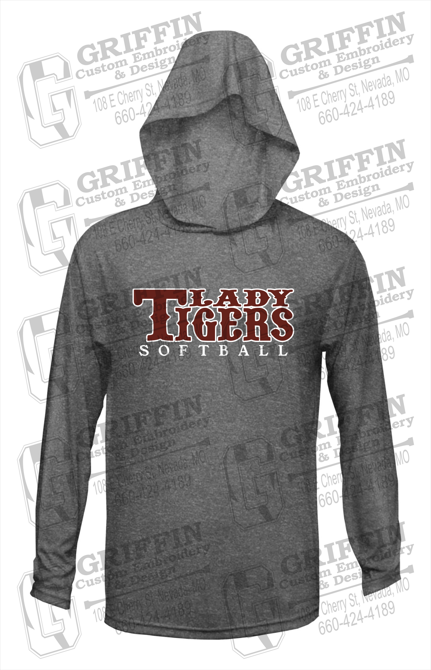 Dry-Fit T-Shirt Hoodie - Softball - Nevada Tigers 24-F