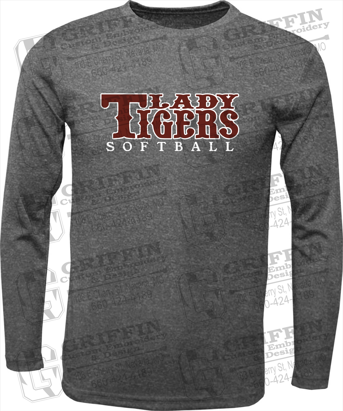 Dry-Fit Long Sleeve T-Shirt - Softball - Nevada Tigers 24-F