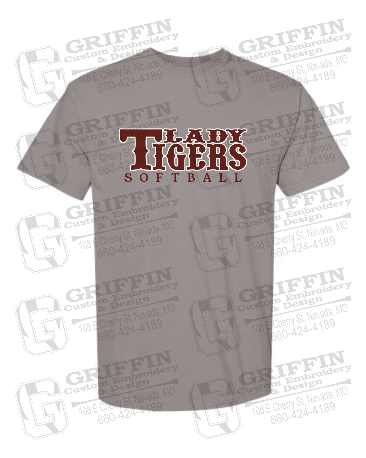 Comfort Colors Short Sleeve T-Shirt - Softball - Nevada Tigers 24-F