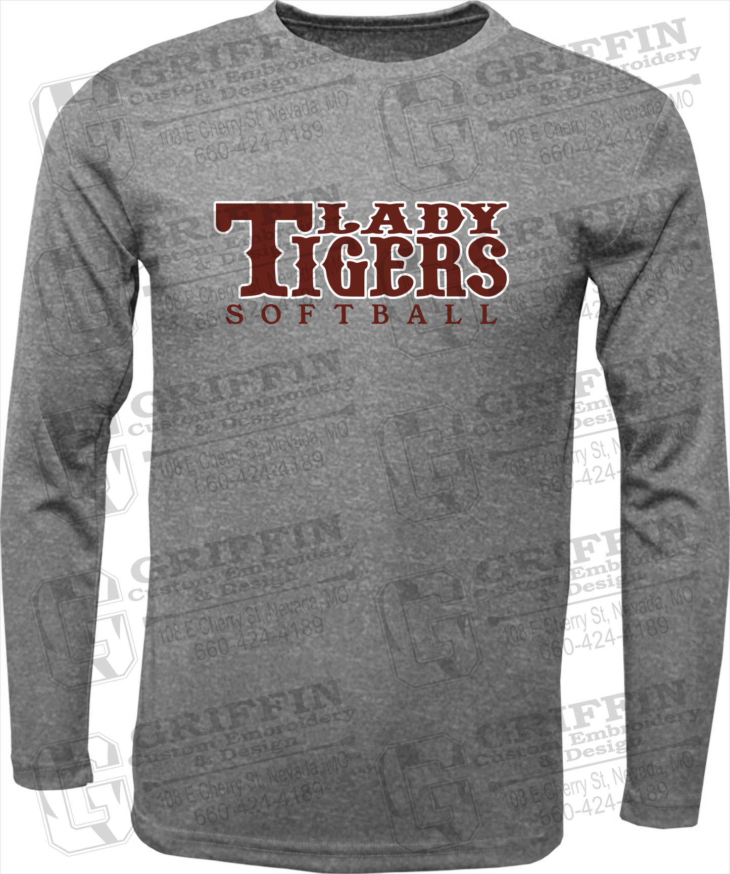 Dry-Fit Long Sleeve T-Shirt - Softball - Nevada Tigers 24-F