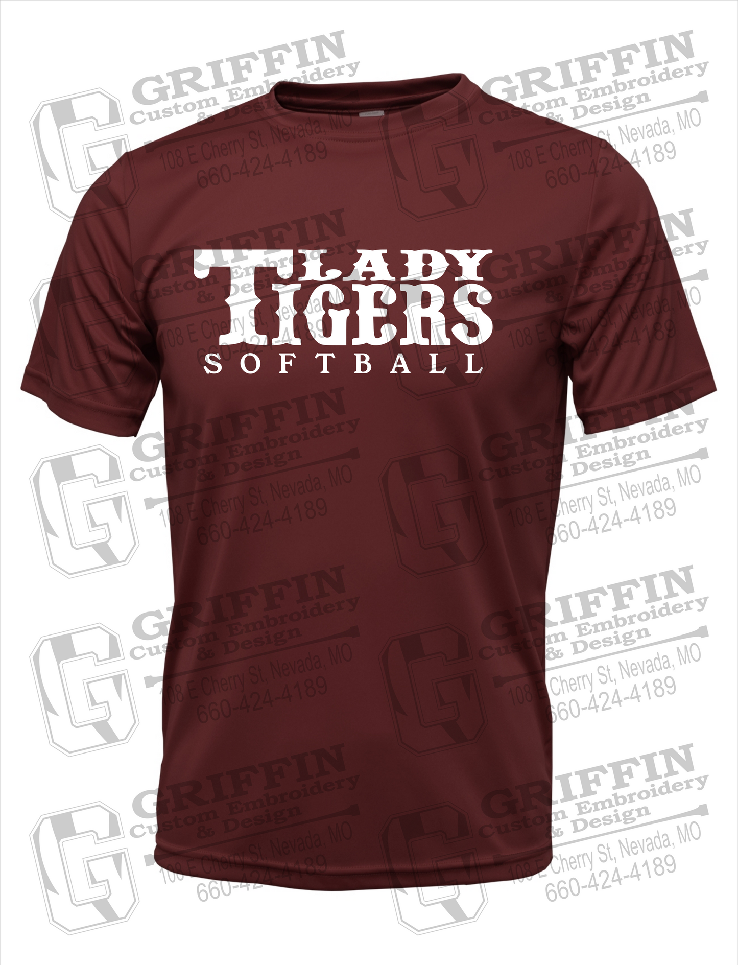 Nevada Tigers 24-F Dry-Fit T-Shirt - Softball