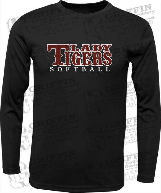 Dry-Fit Long Sleeve T-Shirt - Softball - Nevada Tigers 24-F