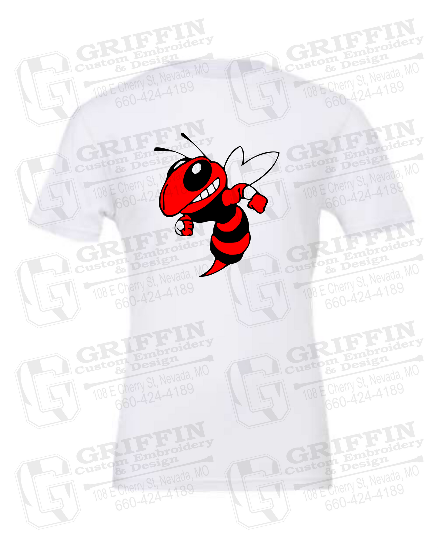 Cotton Short Sleeve T-Shirt - Hume Hornets 24-F