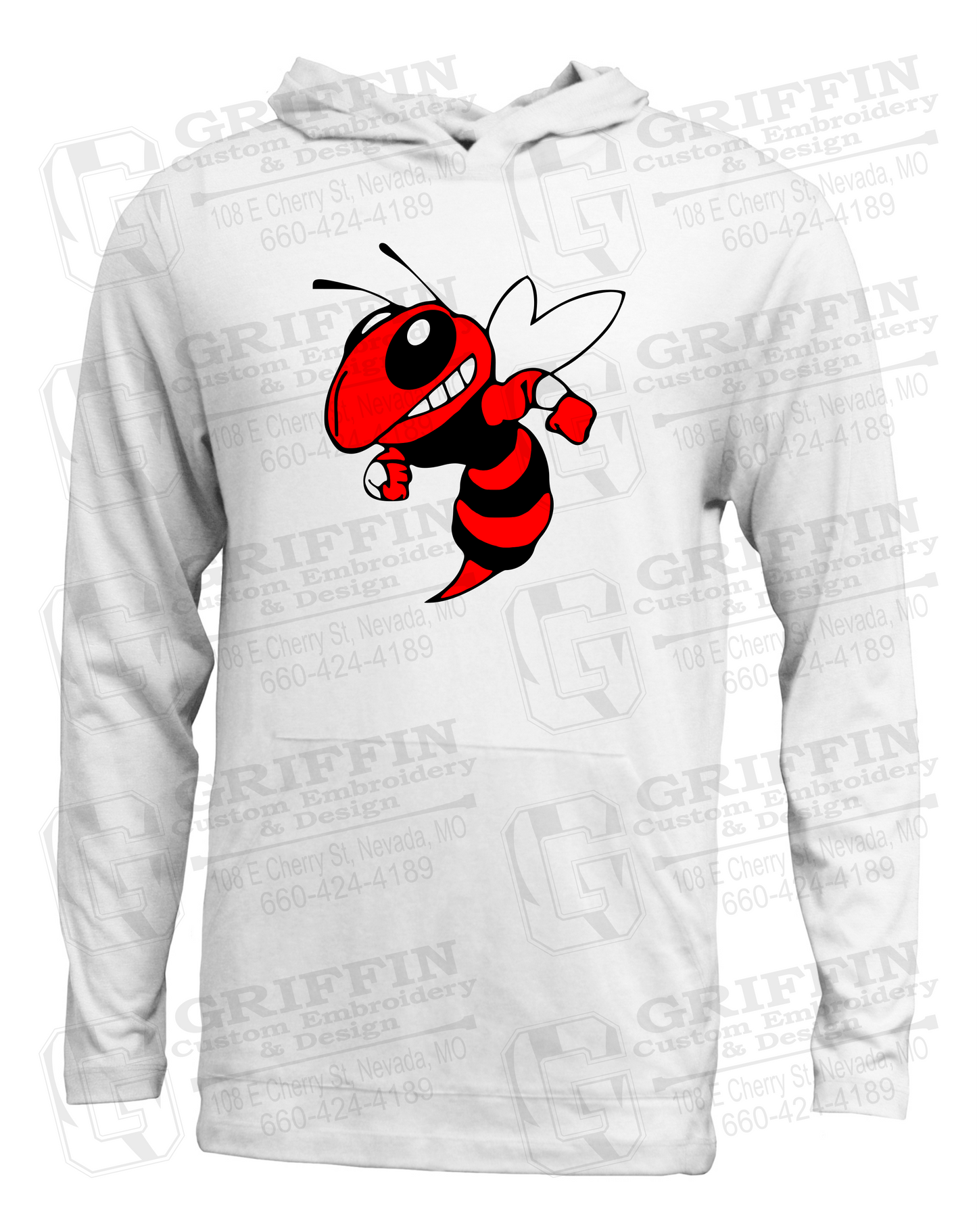 Soft-Tek T-Shirt Hoodie - Hume Hornets 24-F