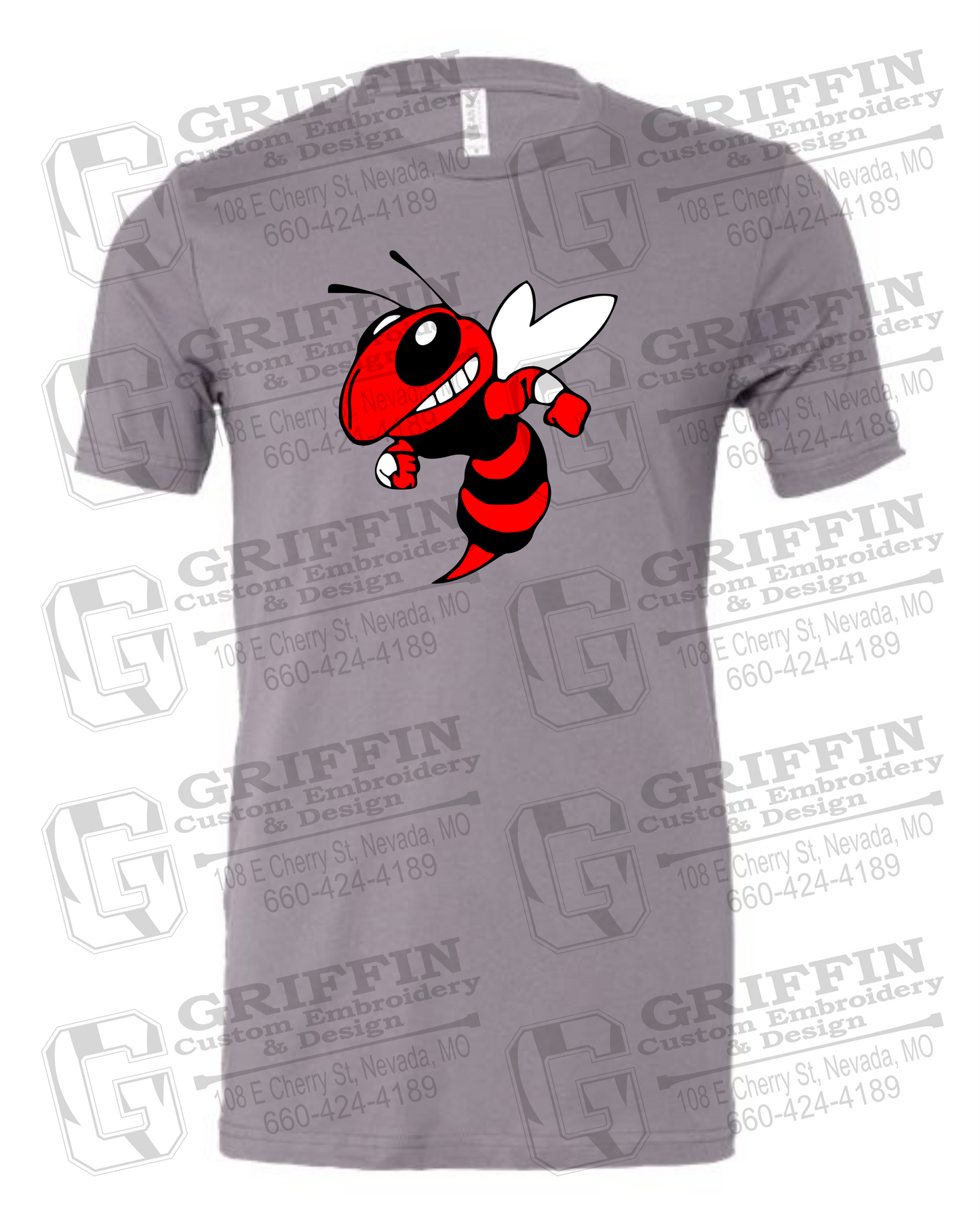 Cotton Short Sleeve T-Shirt - Hume Hornets 24-F