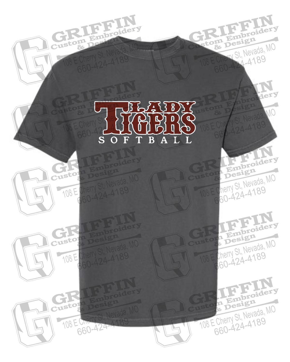 Comfort Colors Short Sleeve T-Shirt - Softball - Nevada Tigers 24-F