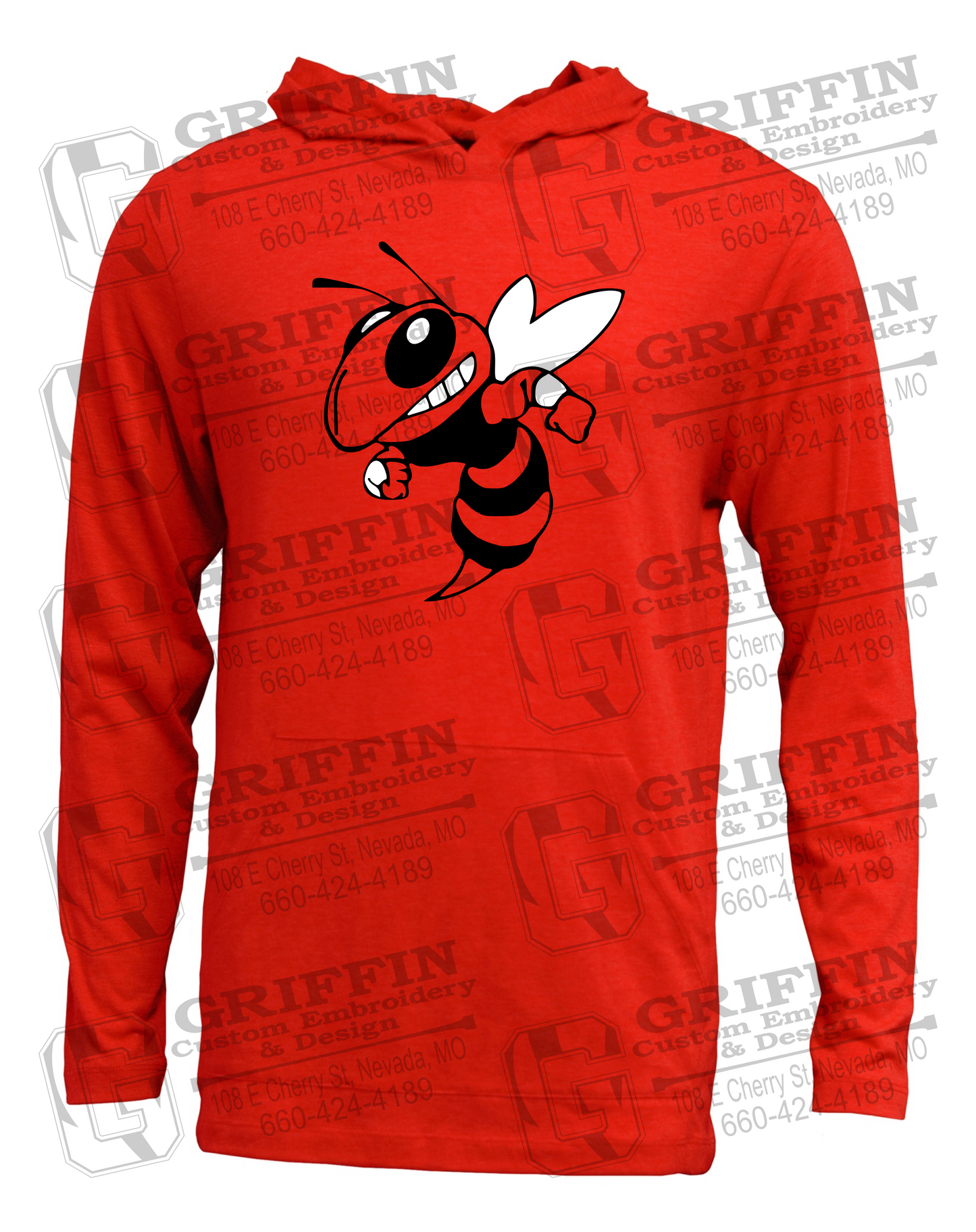 Soft-Tek T-Shirt Hoodie - Hume Hornets 24-F