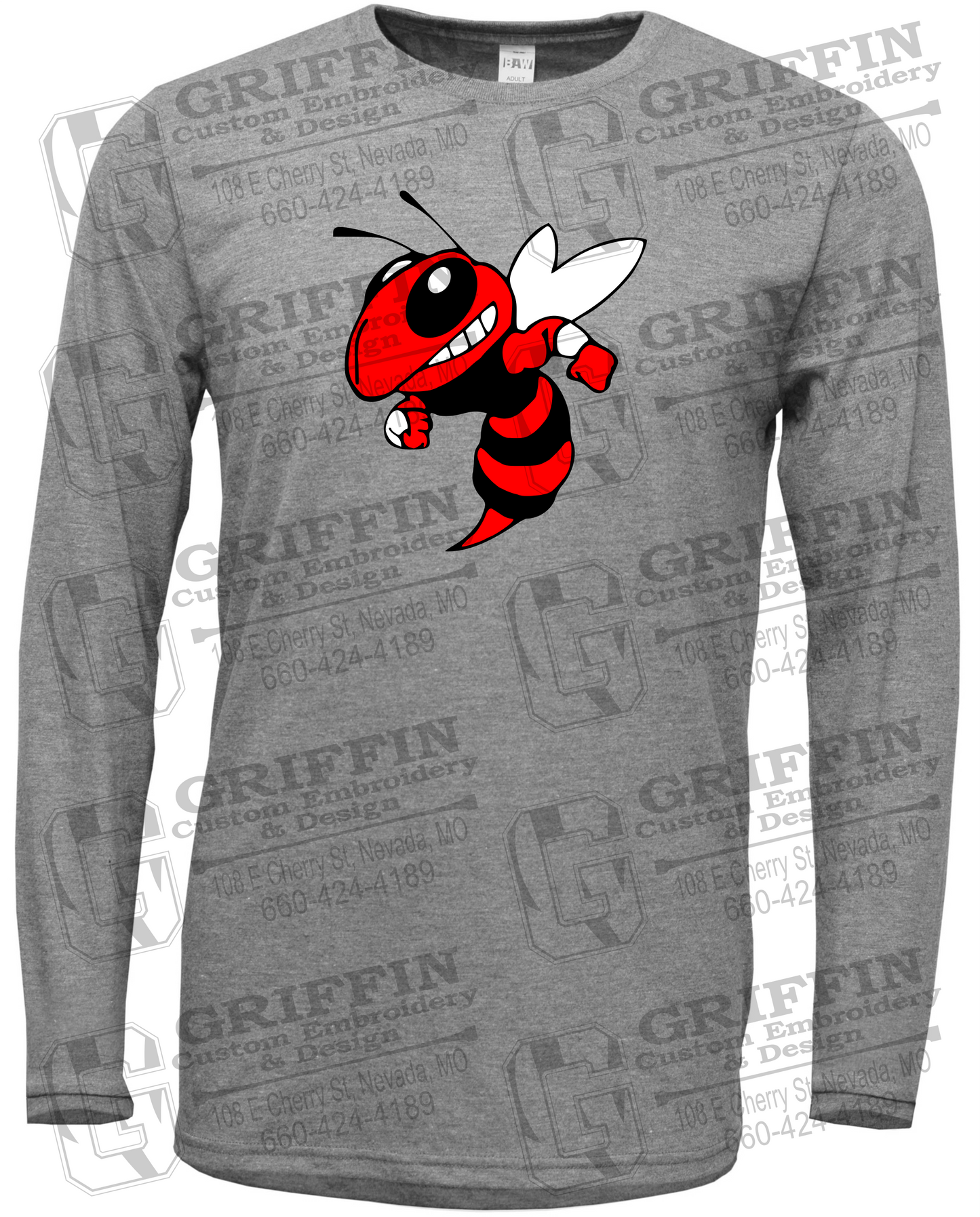 Soft-Tek Long Sleeve T-Shirt - Hume Hornets 24-F