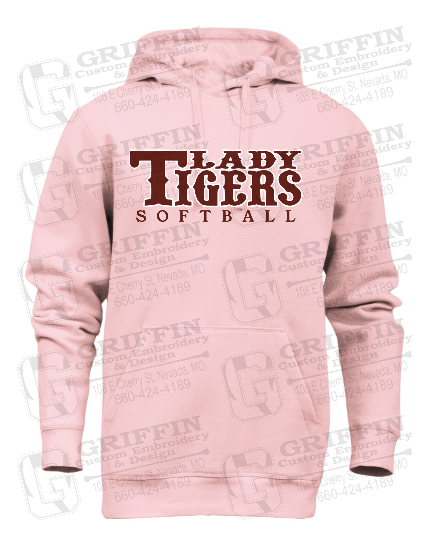 Heavyweight Fleece Hoodie - Softball - Nevada Tigers 24-F