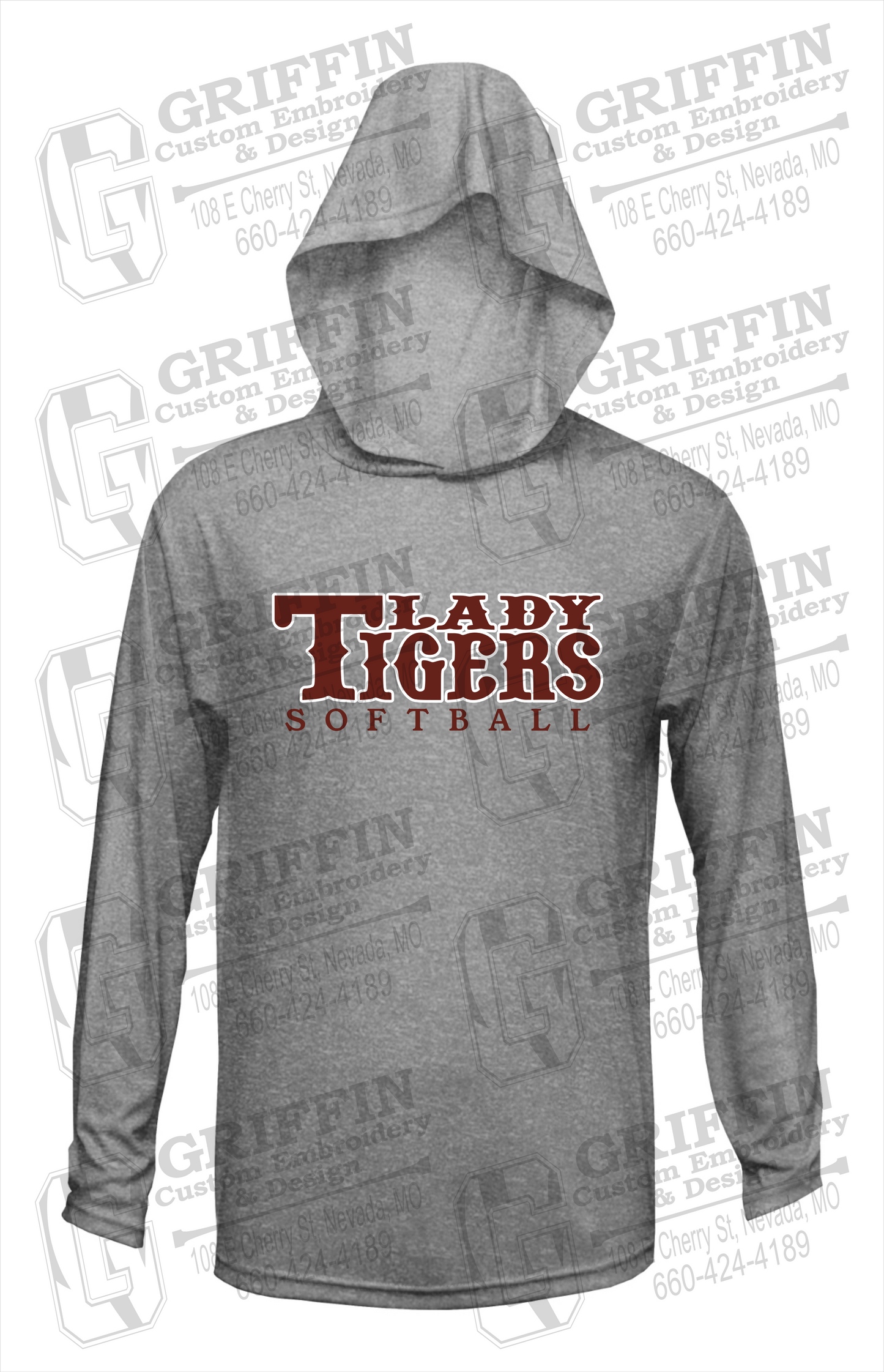 Dry-Fit T-Shirt Hoodie - Softball - Nevada Tigers 24-F