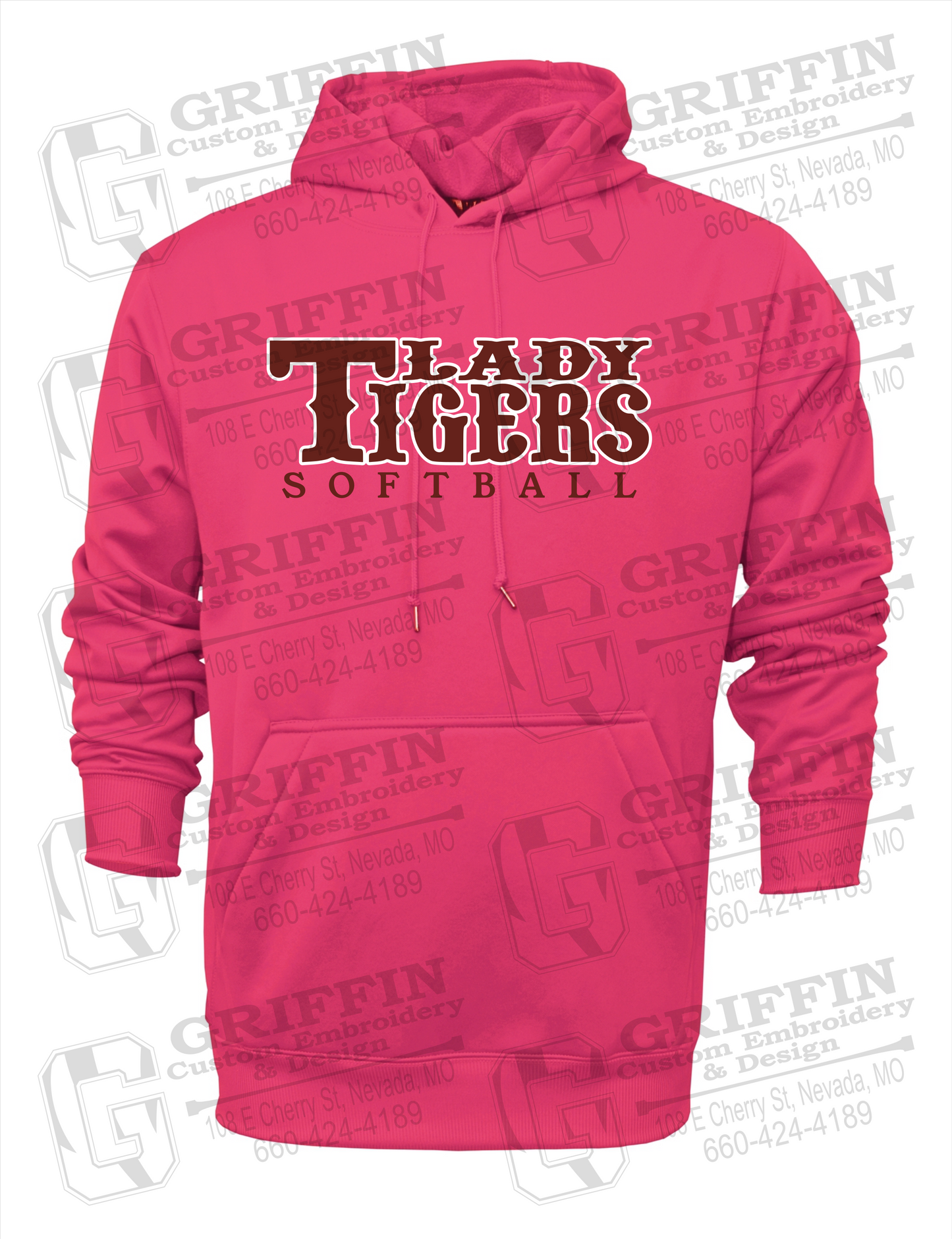 Performance Fleece Hoodie - Softball - Nevada Tigers 24-F