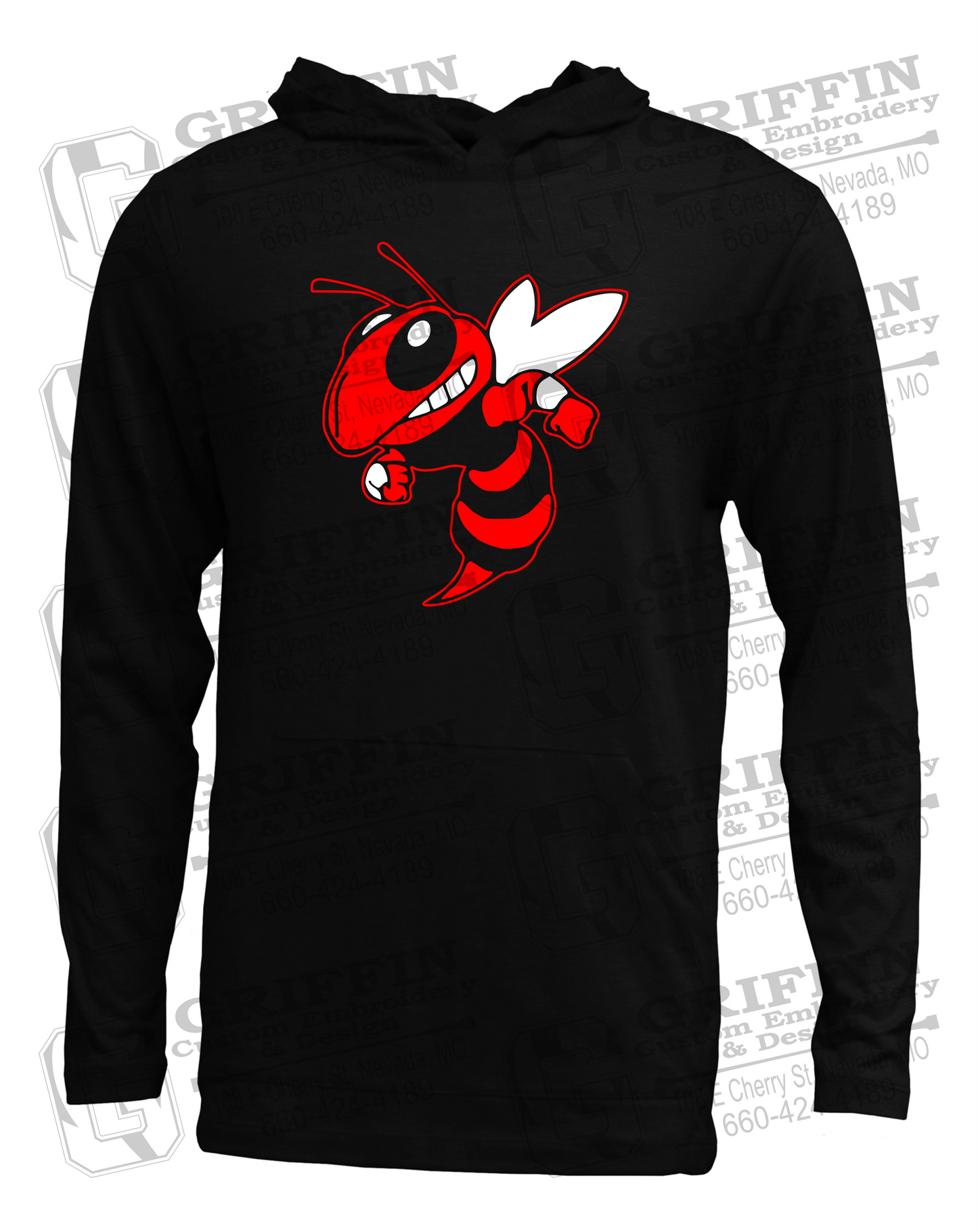 Soft-Tek T-Shirt Hoodie - Hume Hornets 24-F