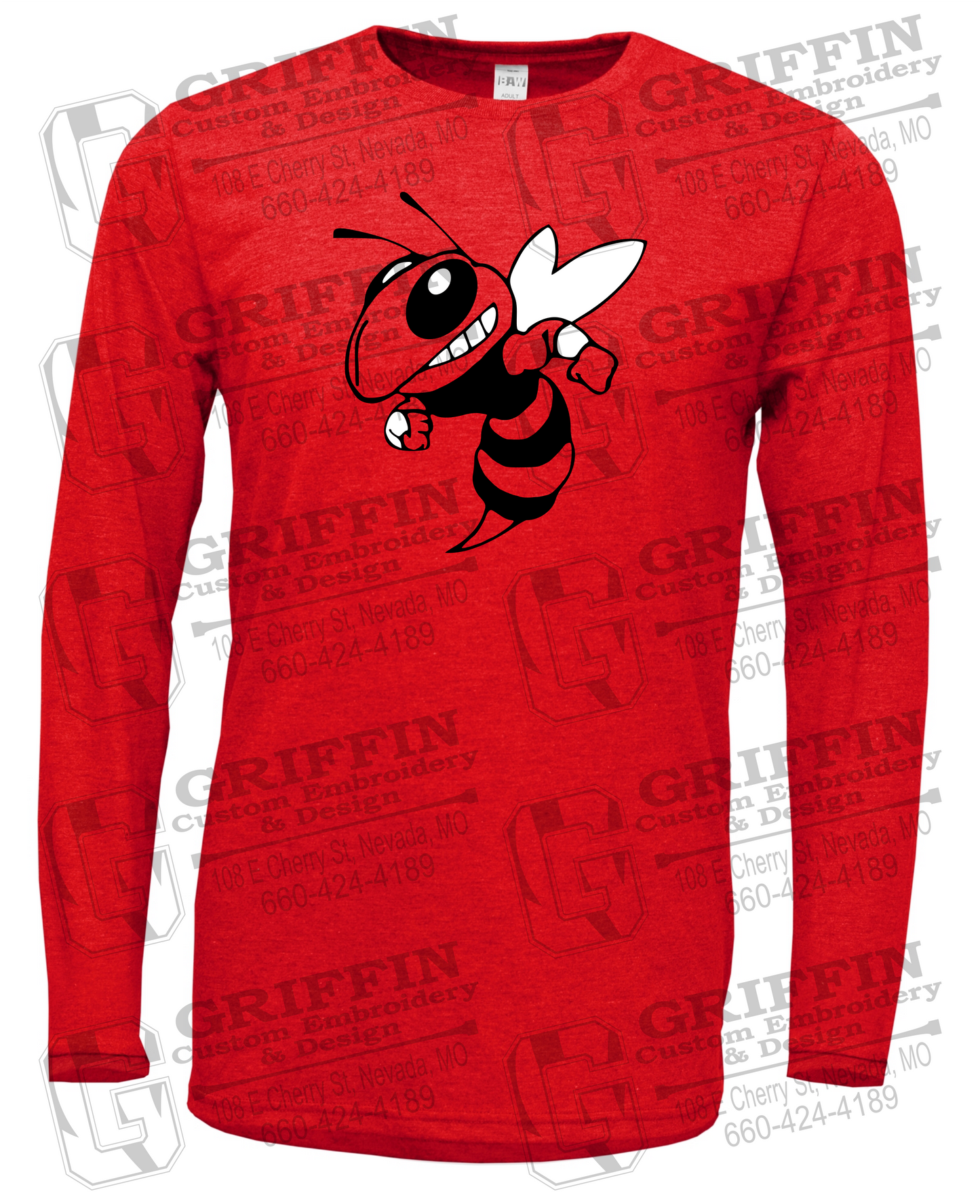 Soft-Tek Long Sleeve T-Shirt - Hume Hornets 24-F