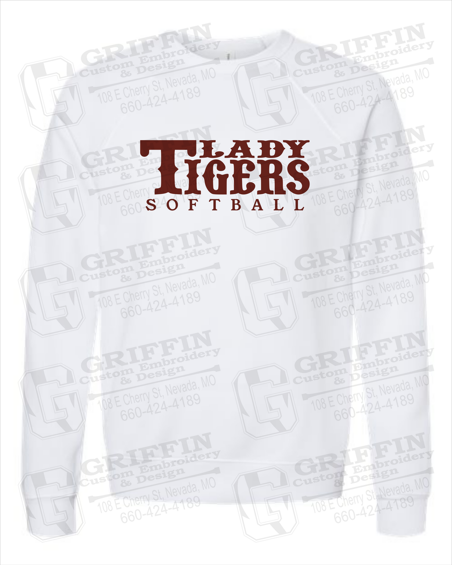 Sponge Fleece Sweatshirt - Softball - Nevada Tigers 24-F