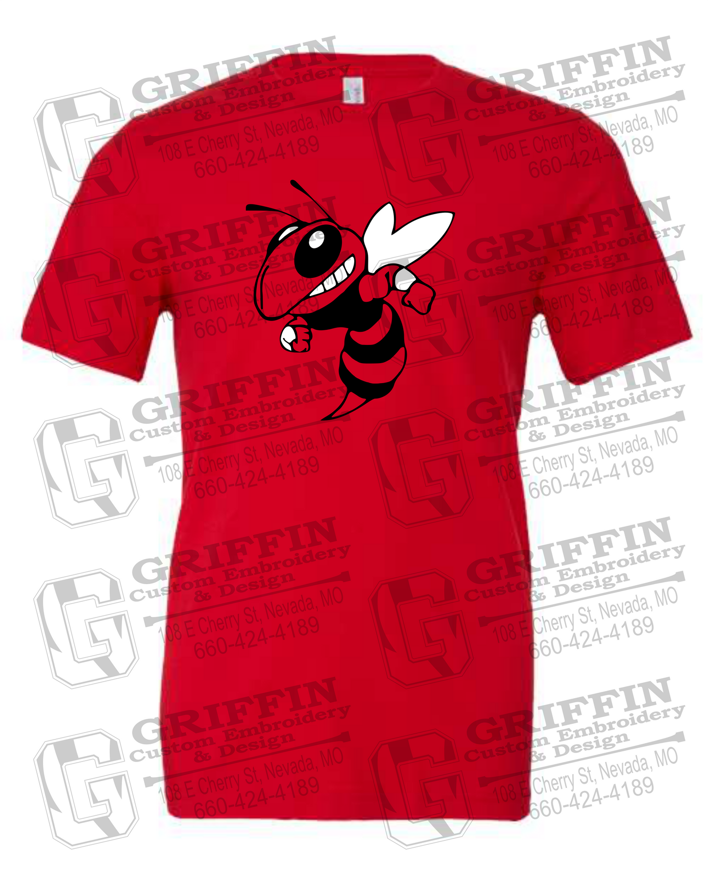 Cotton Short Sleeve T-Shirt - Hume Hornets 24-F