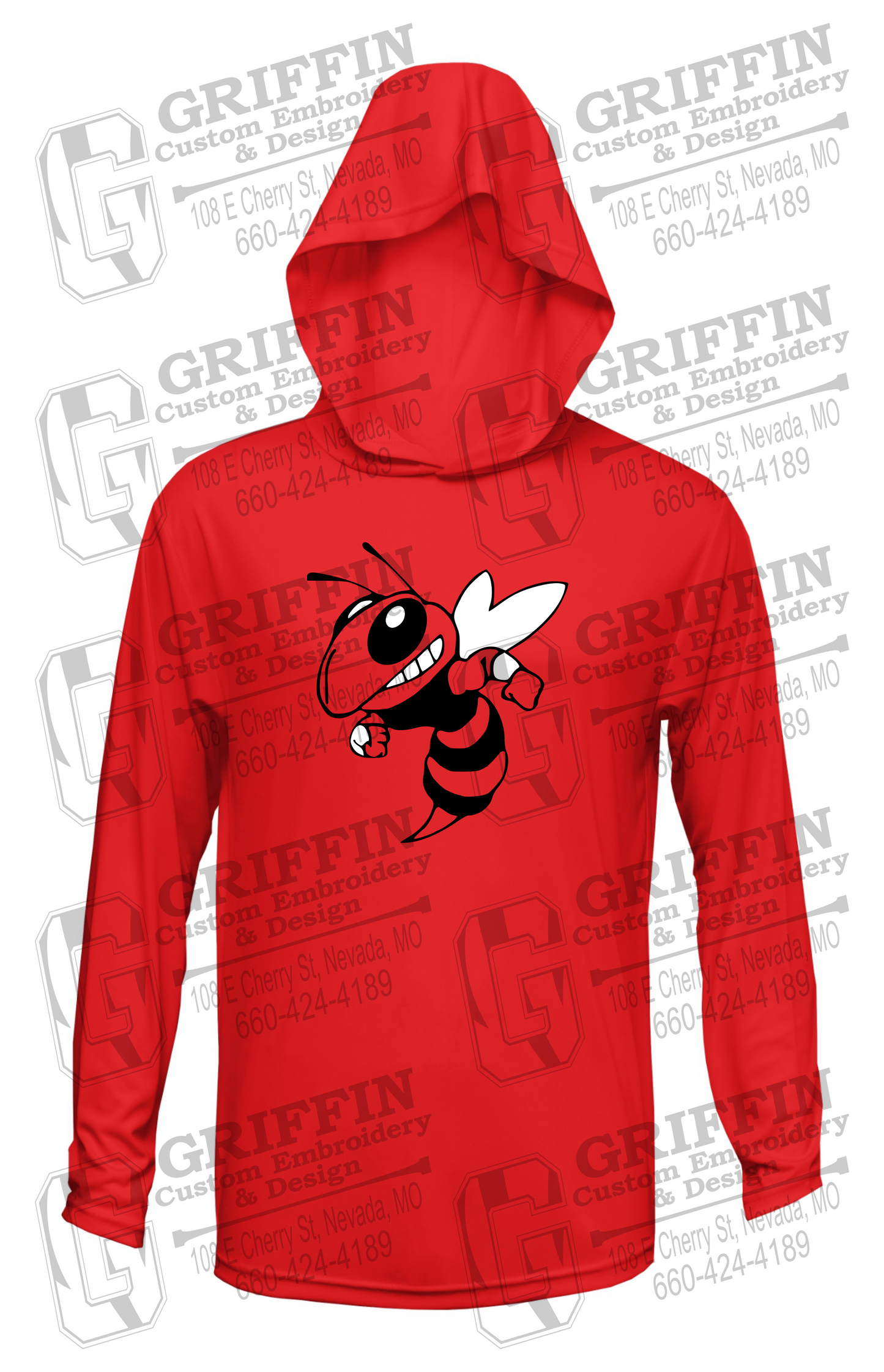 Dry-Fit T-Shirt Hoodie - Hume Hornets 24-F