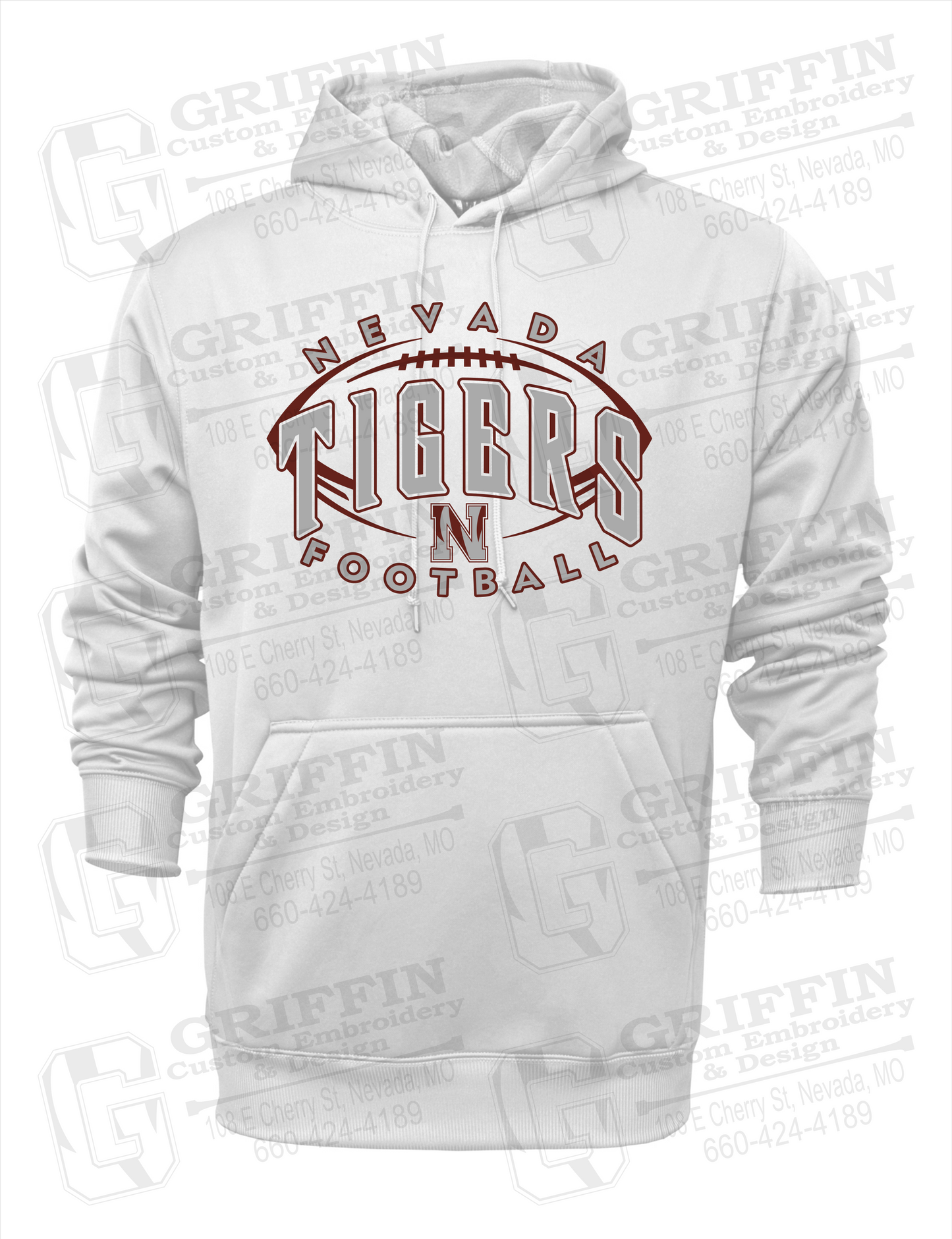 Nevada Tigers 24-G Hoodie - Football