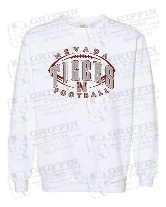 Comfort Colors Crewneck Sweatshirt - Football - Nevada Tigers 24-G