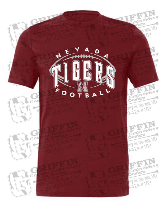 Cotton Short Sleeve T-Shirt - Football - Nevada Tigers 24-G