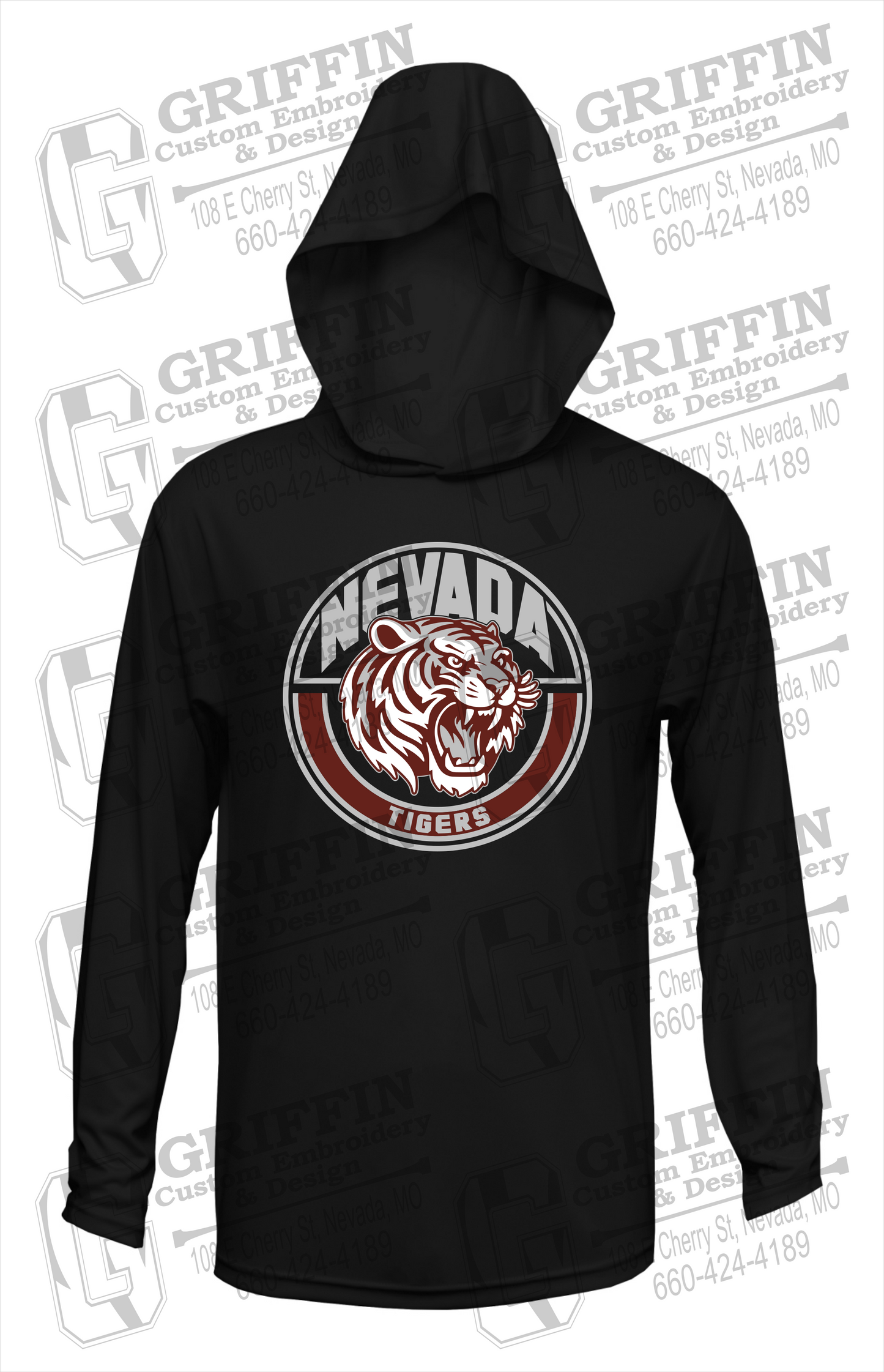 Dry-Fit T-Shirt Hoodie - Nevada Tigers 24-H