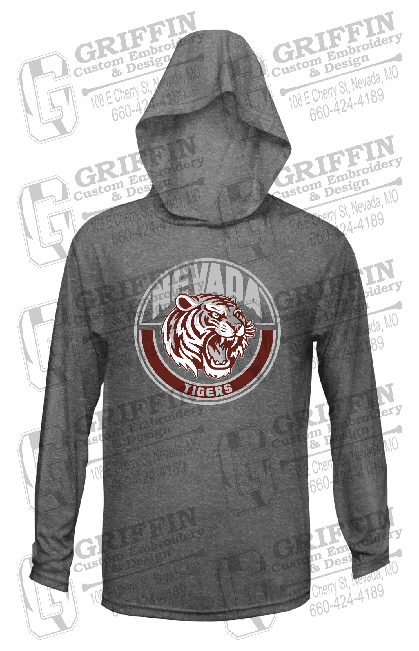 Dry-Fit T-Shirt Hoodie - Nevada Tigers 24-H