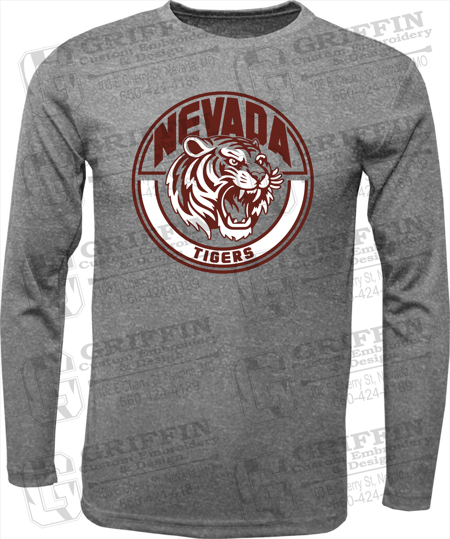 Dry-Fit Long Sleeve T-Shirt - Nevada Tigers 24-H