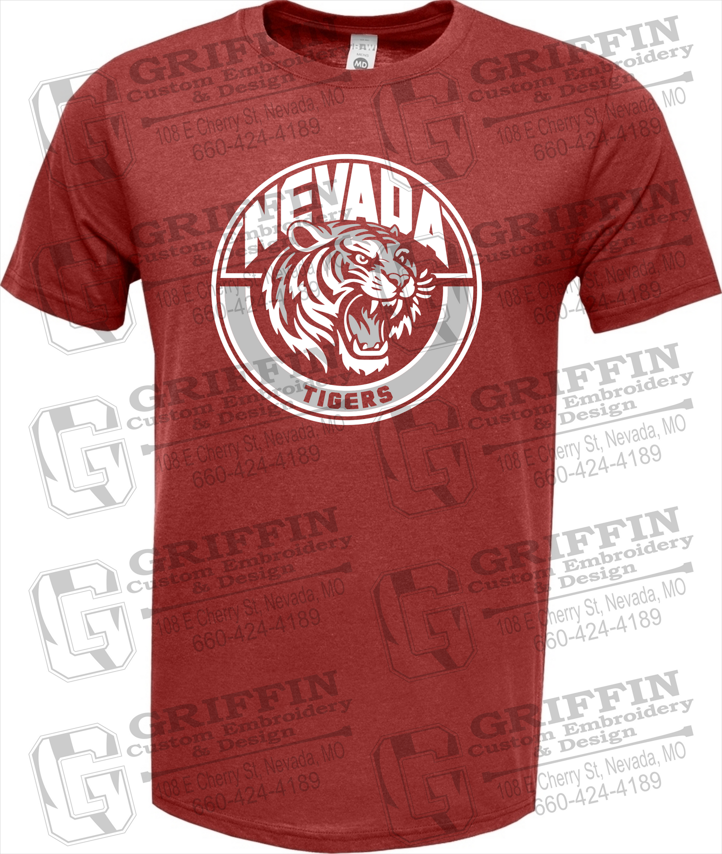 Soft-Tek Short Sleeve T-Shirt - Nevada Tigers 24-H