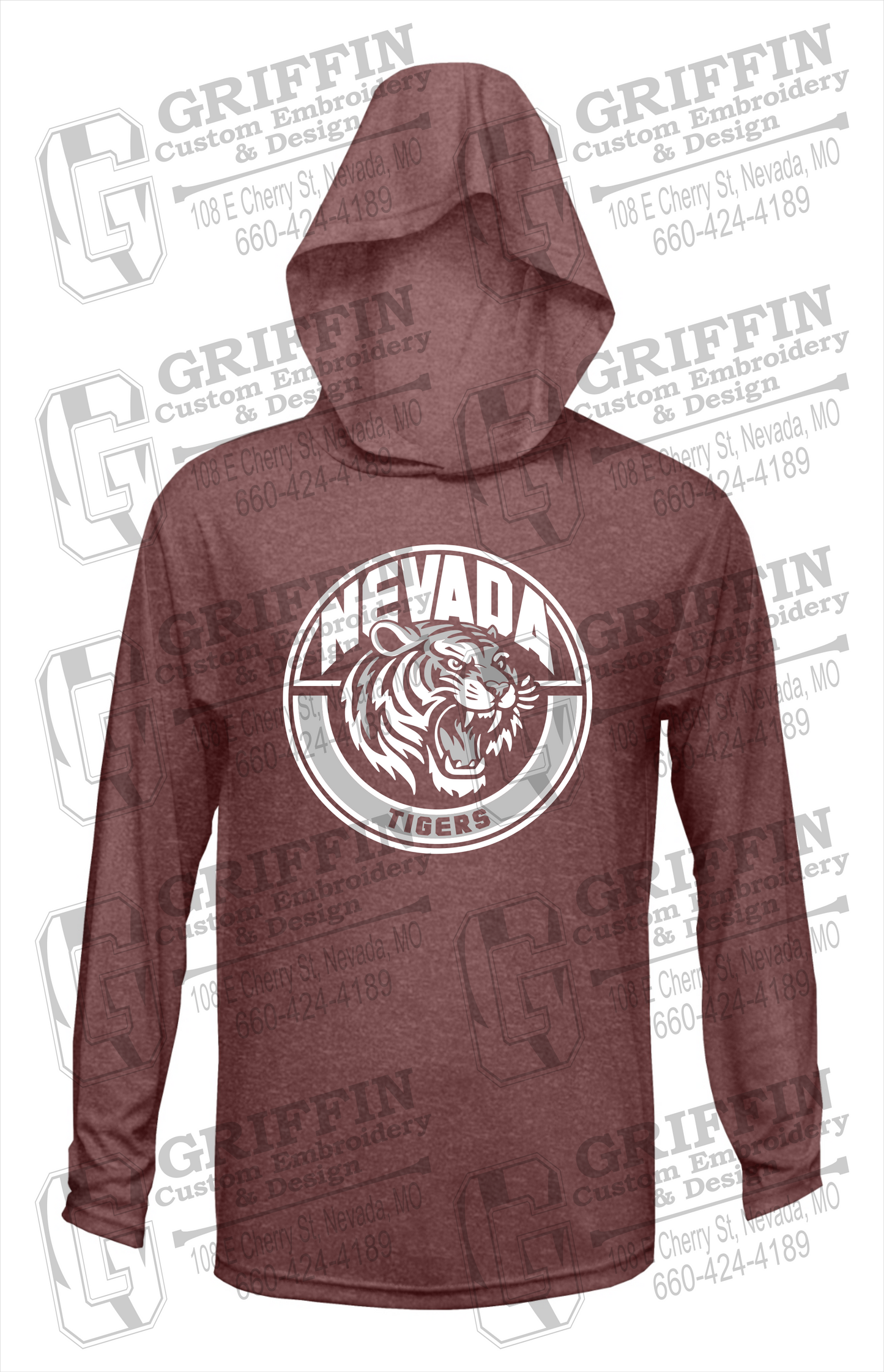 Dry-Fit T-Shirt Hoodie - Nevada Tigers 24-H