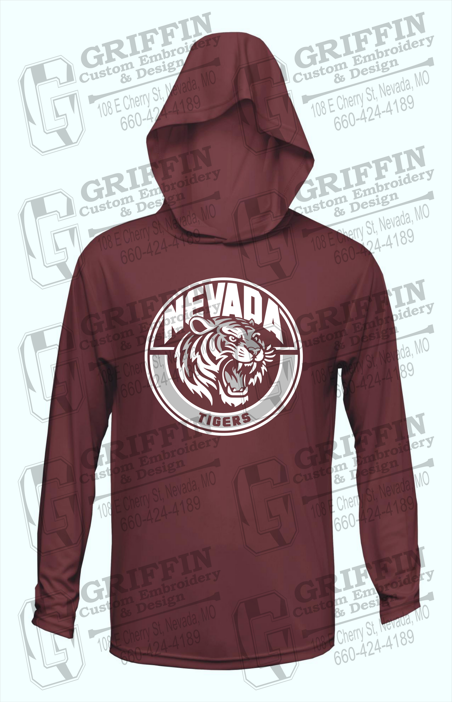 Dry-Fit T-Shirt Hoodie - Nevada Tigers 24-H