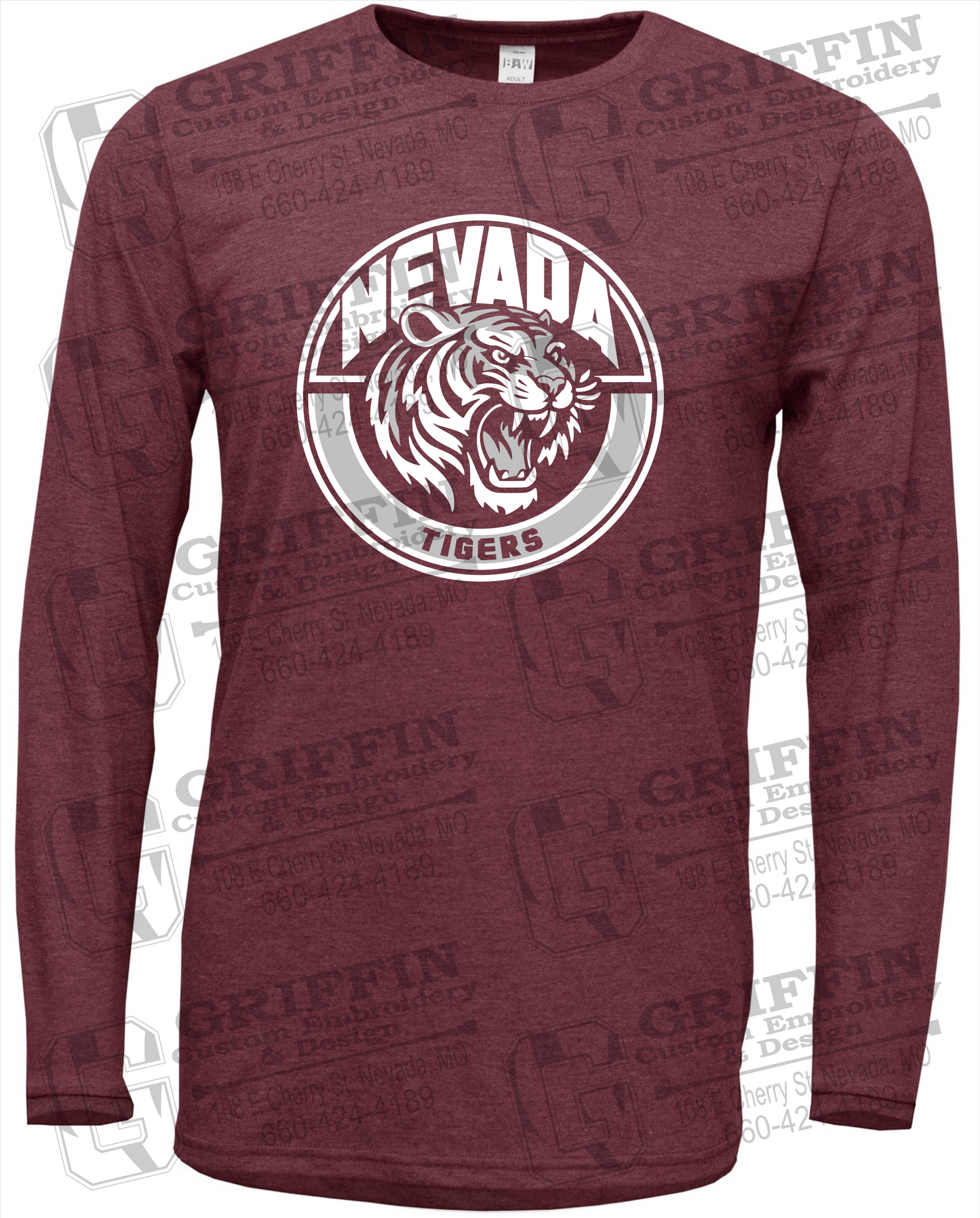 Soft-Tek Long Sleeve T-Shirt - Nevada Tigers 24-H