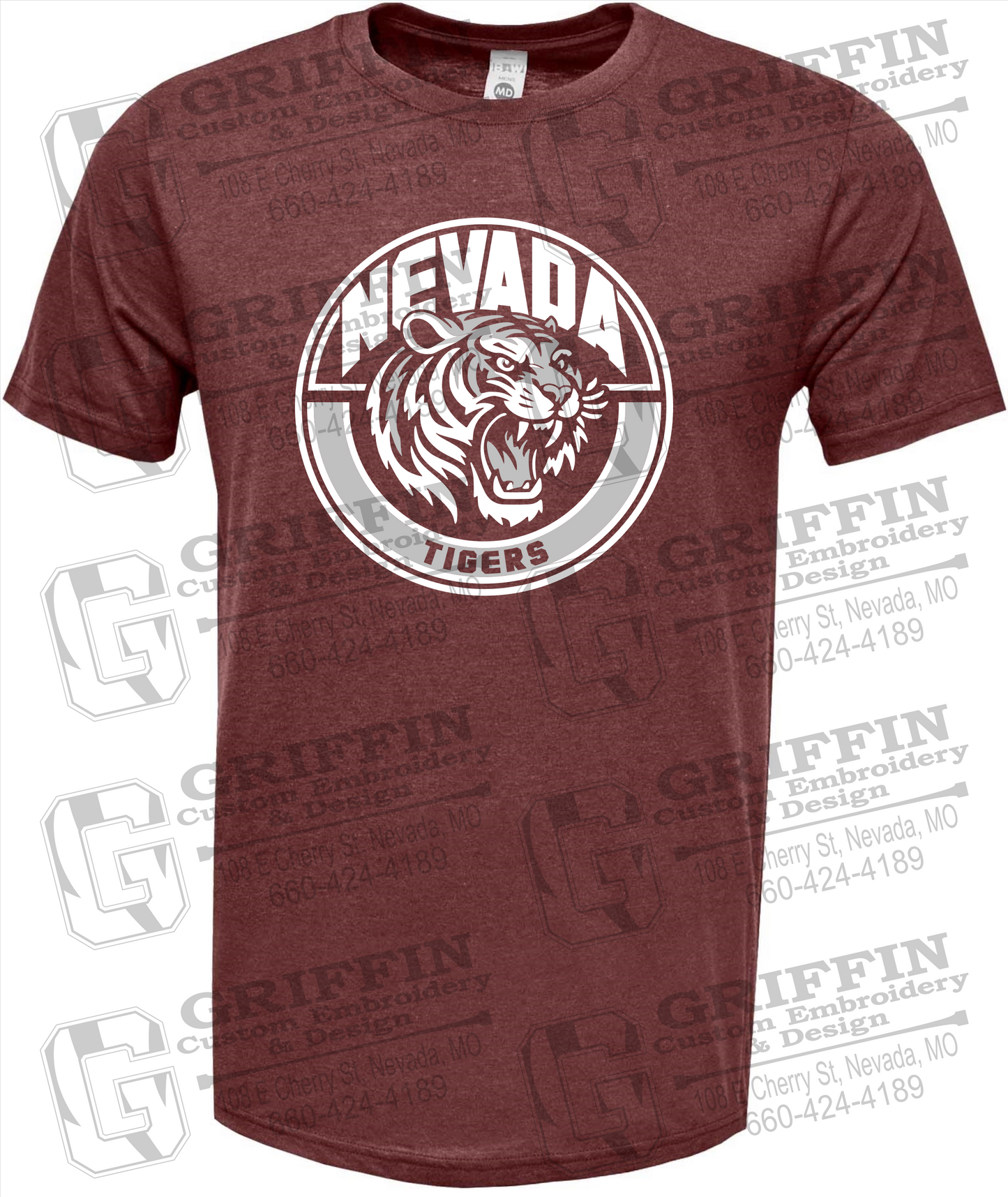 Soft-Tek Short Sleeve T-Shirt - Nevada Tigers 24-H